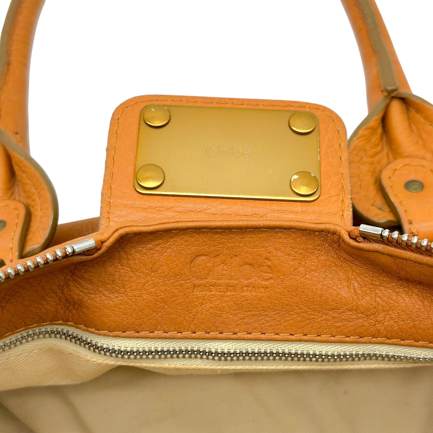 Chloe Camel Brown & Gold Paddington Shoulder Bag