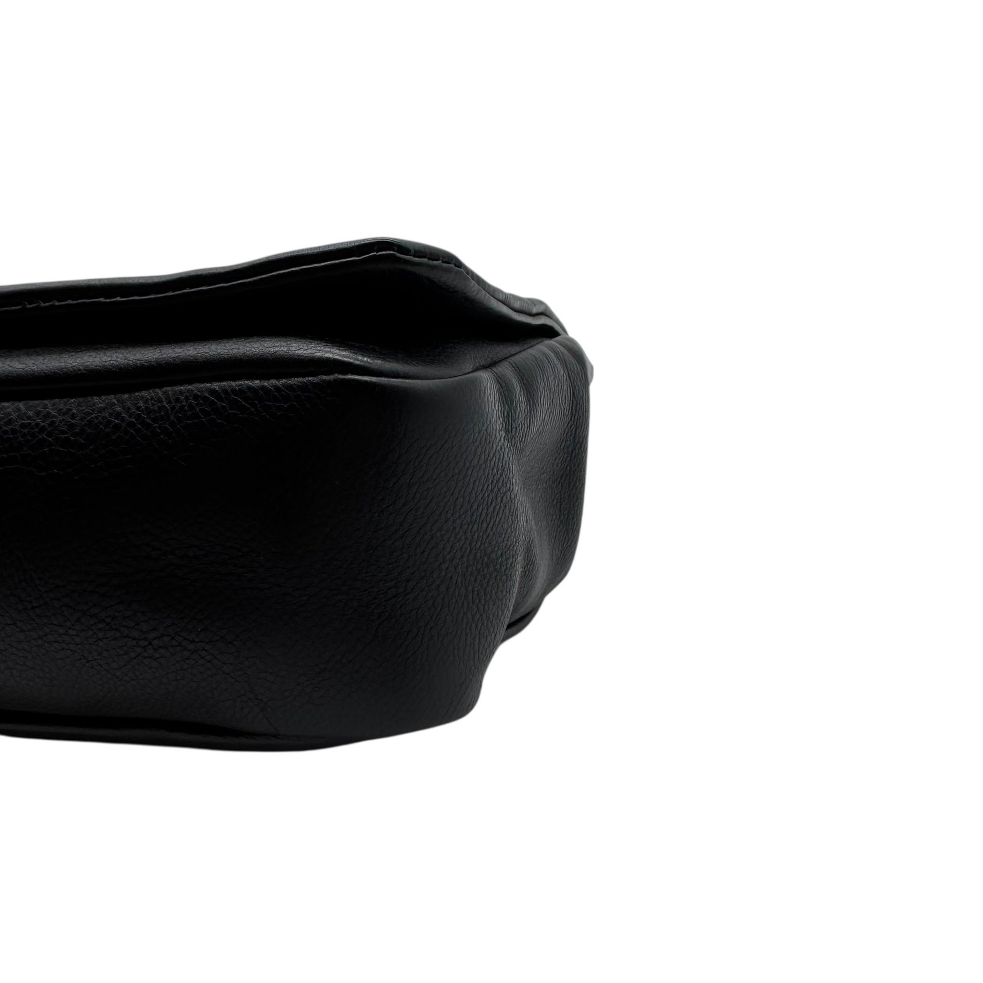 Chanel Black Lambskin CC Studded Logo East West Shoulder Bag 2008-09 - Outfit Repeater