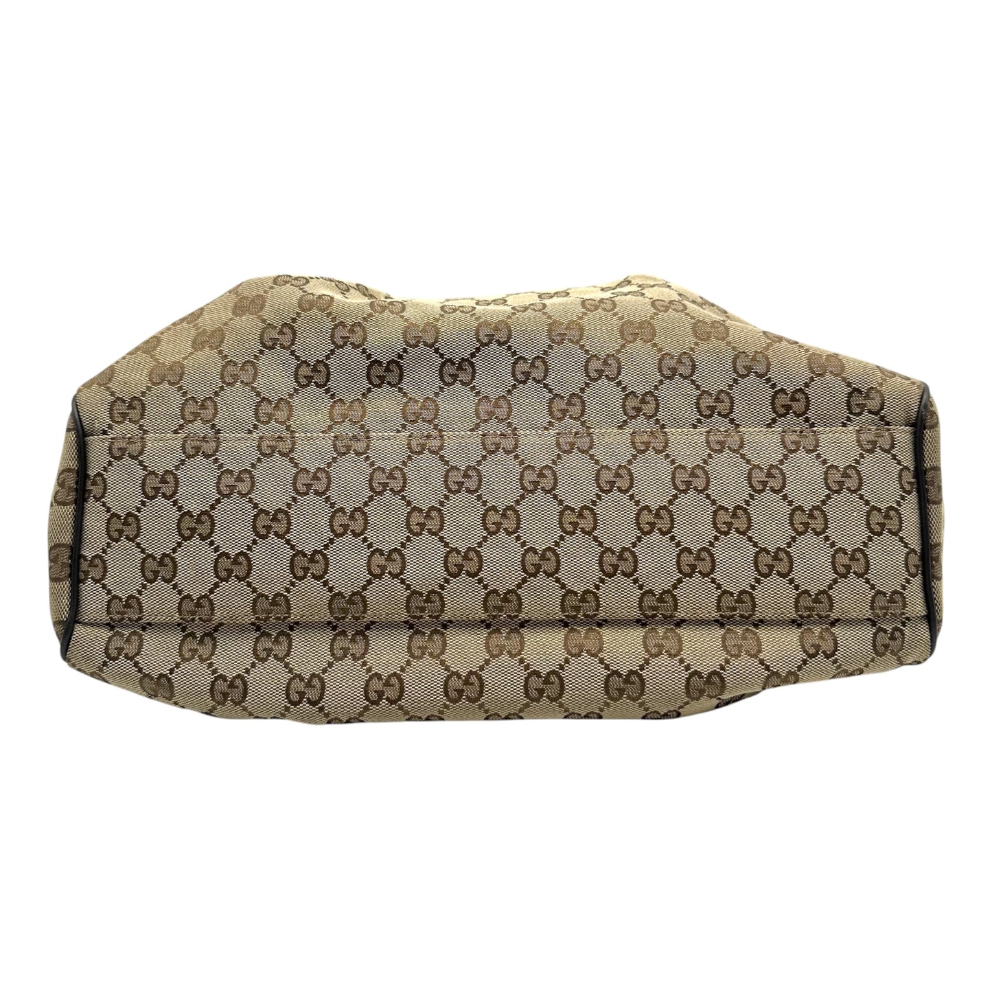 Gucci Tan Monogram Brown Leather Shoulder Bag