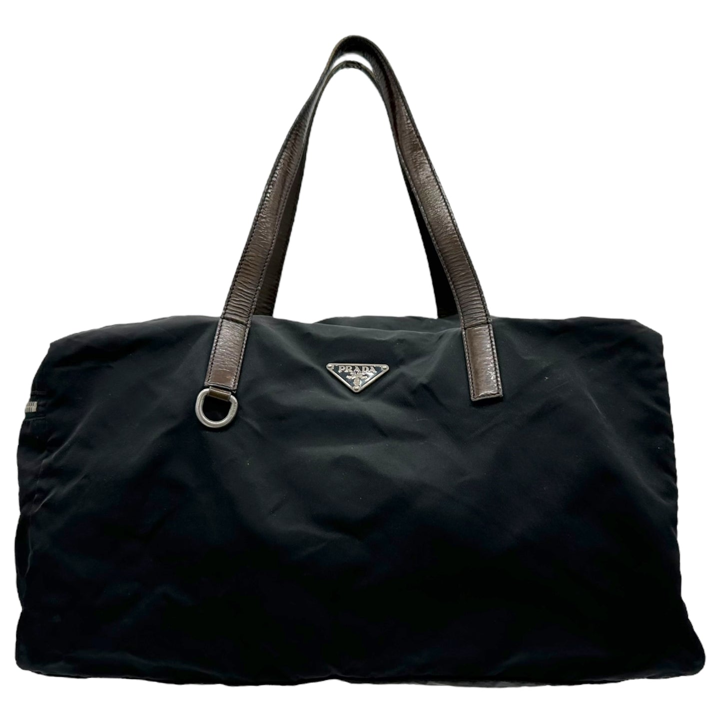 Prada Black Leather Strap Bowler Bag - Outfit Repeater