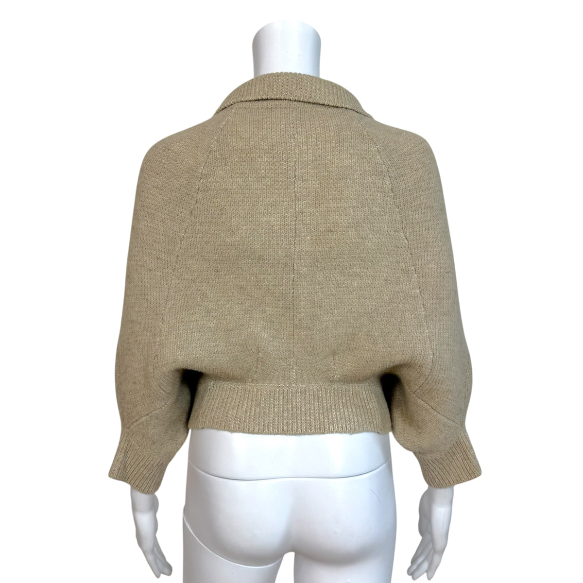 Louis Vuitton Oatmeal Knit 'Upside Down' Cardigan Sweater