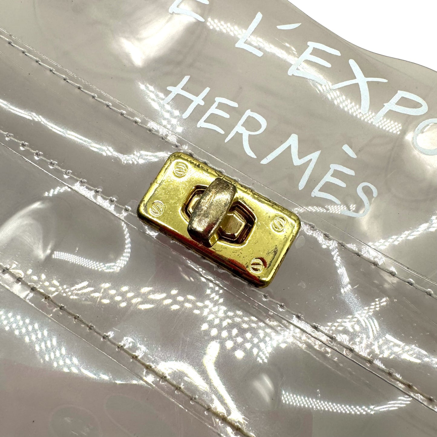 Hermes 1997 Souvenir de L'Exposition Clear PVC Kelly Bag - Outfit Repeater
