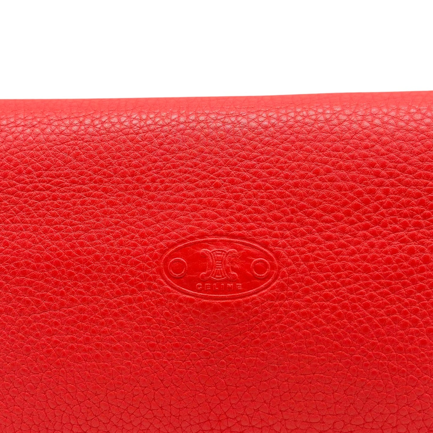 Celine Blood Orange Studded Shoulder Bag