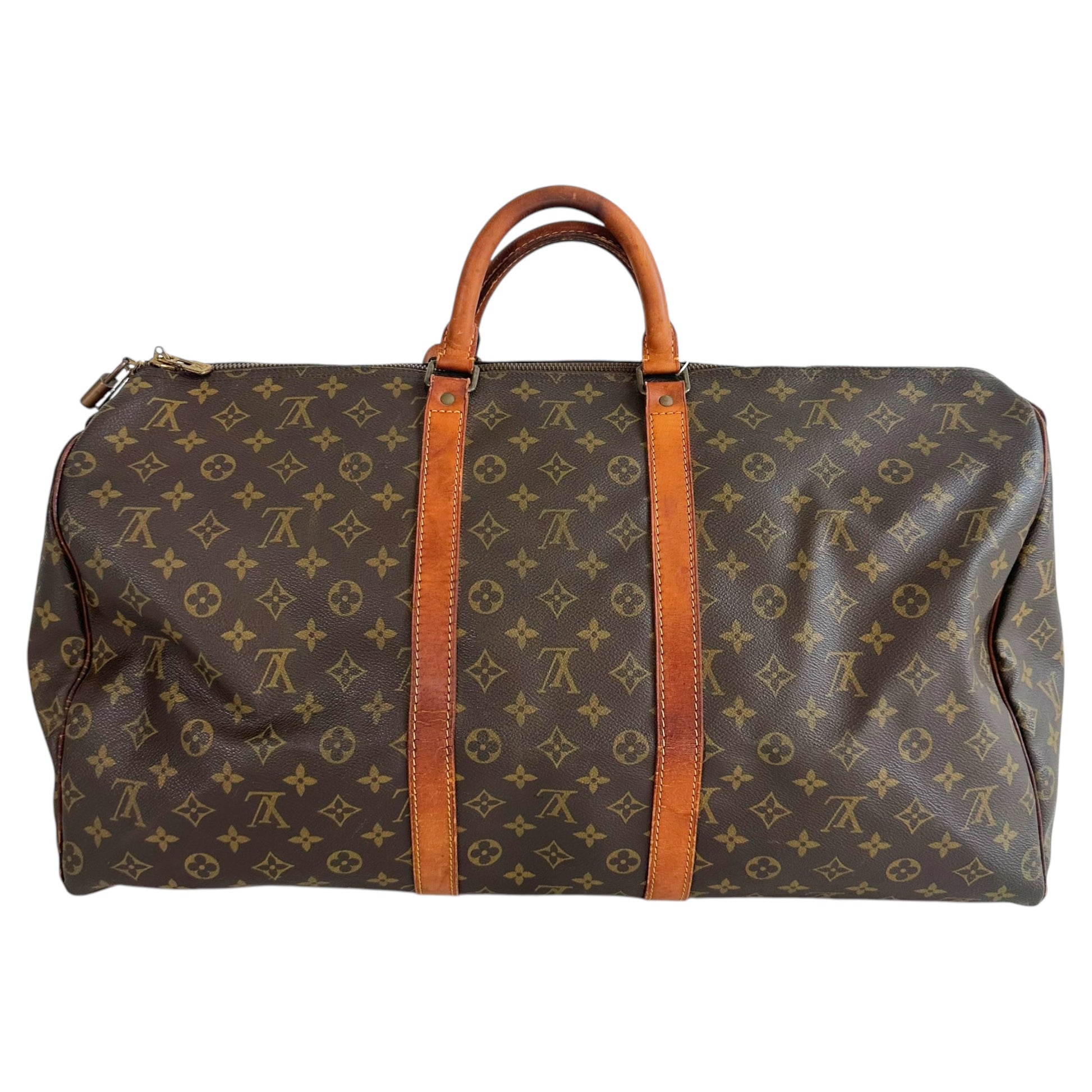 Louis Vuitton Monogram Canvas Keepall 55 Duffle Bag - Outfit Repeater
