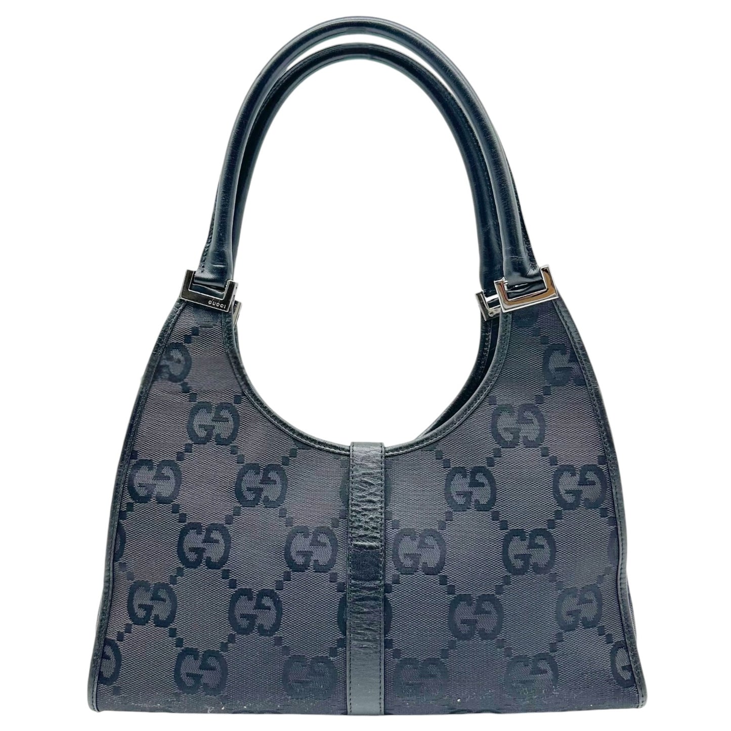 Gucci Black XL Monogram Jackie Bag