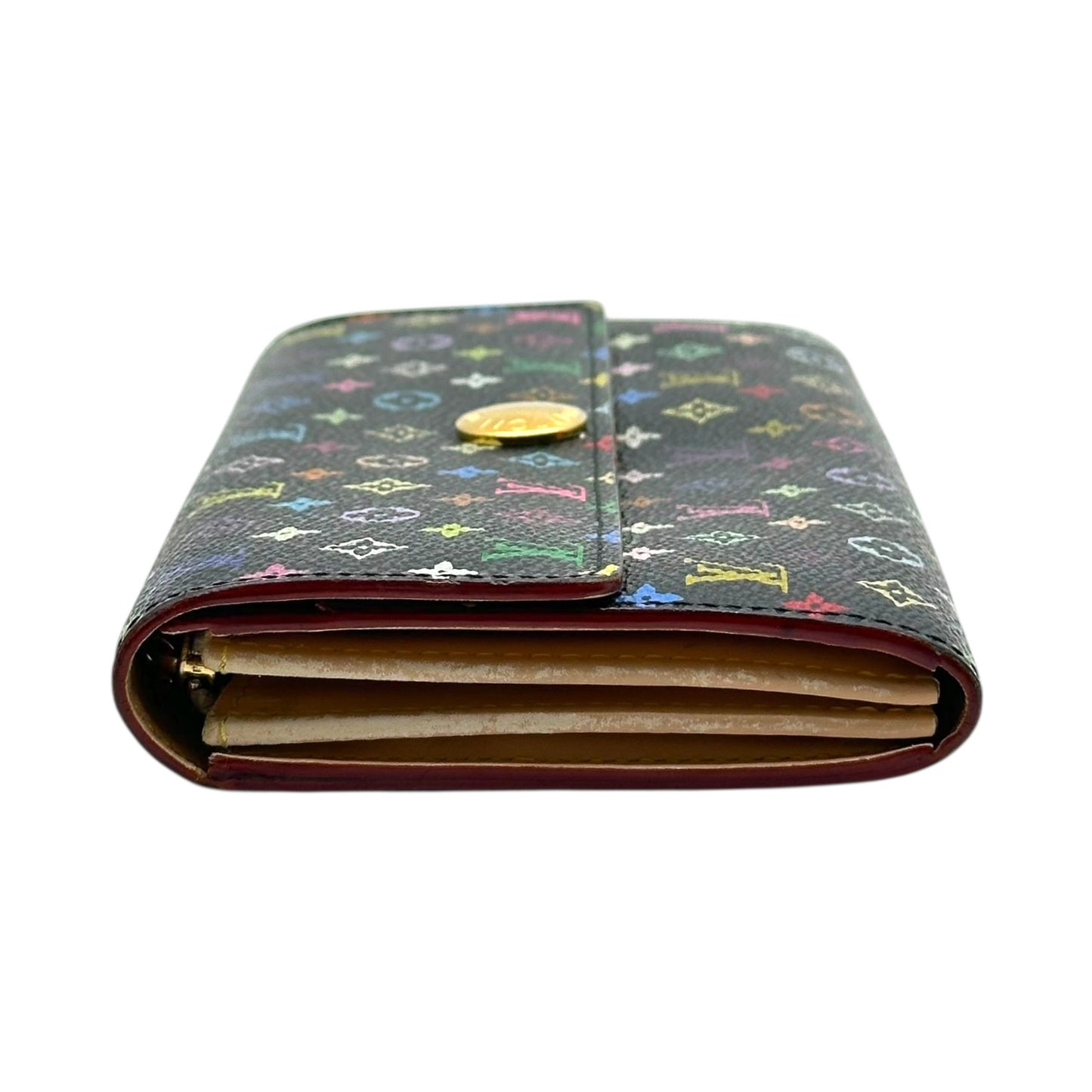 Louis Vuitton Black Multicolor Murakami Sarah Long Wallet