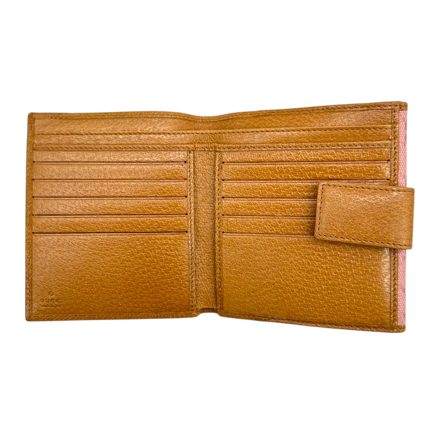 Gucci Pink Monogram Canvas Bi-Fold Wallet - Outfit Repeater