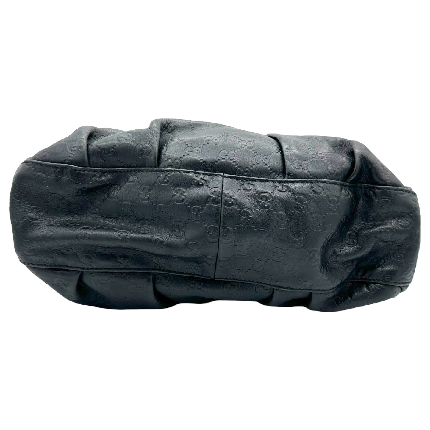 Gucci Black Guccissima Icon Bit 2-Way Leather Shoulder Ba - Outfit Repeater