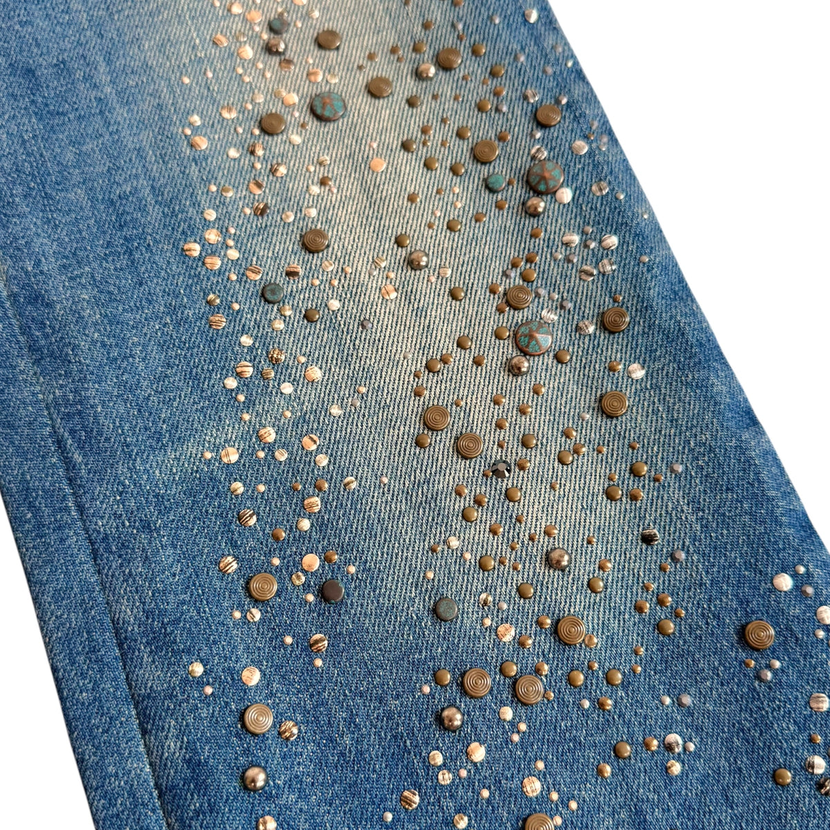 Roberto Cavalli Bootcut Jeans Blue Denim Studded