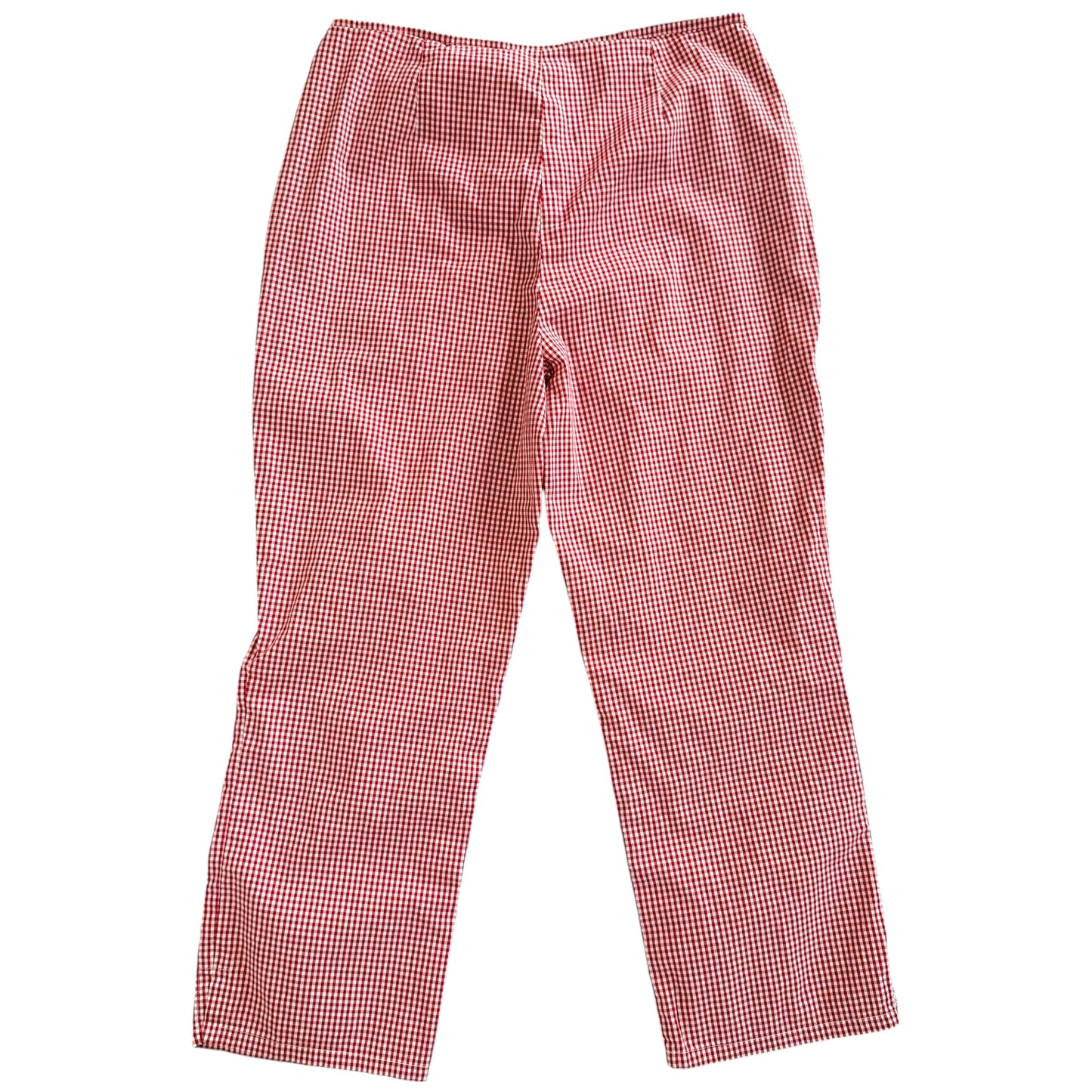 D&G Dolce & Gabbana Red & White Gingham Capri Pants - Outfit Repeater