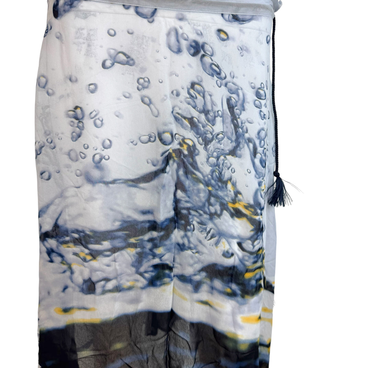 Yojhi Yamamoto Y's Water Print Asymmetrical Skirt