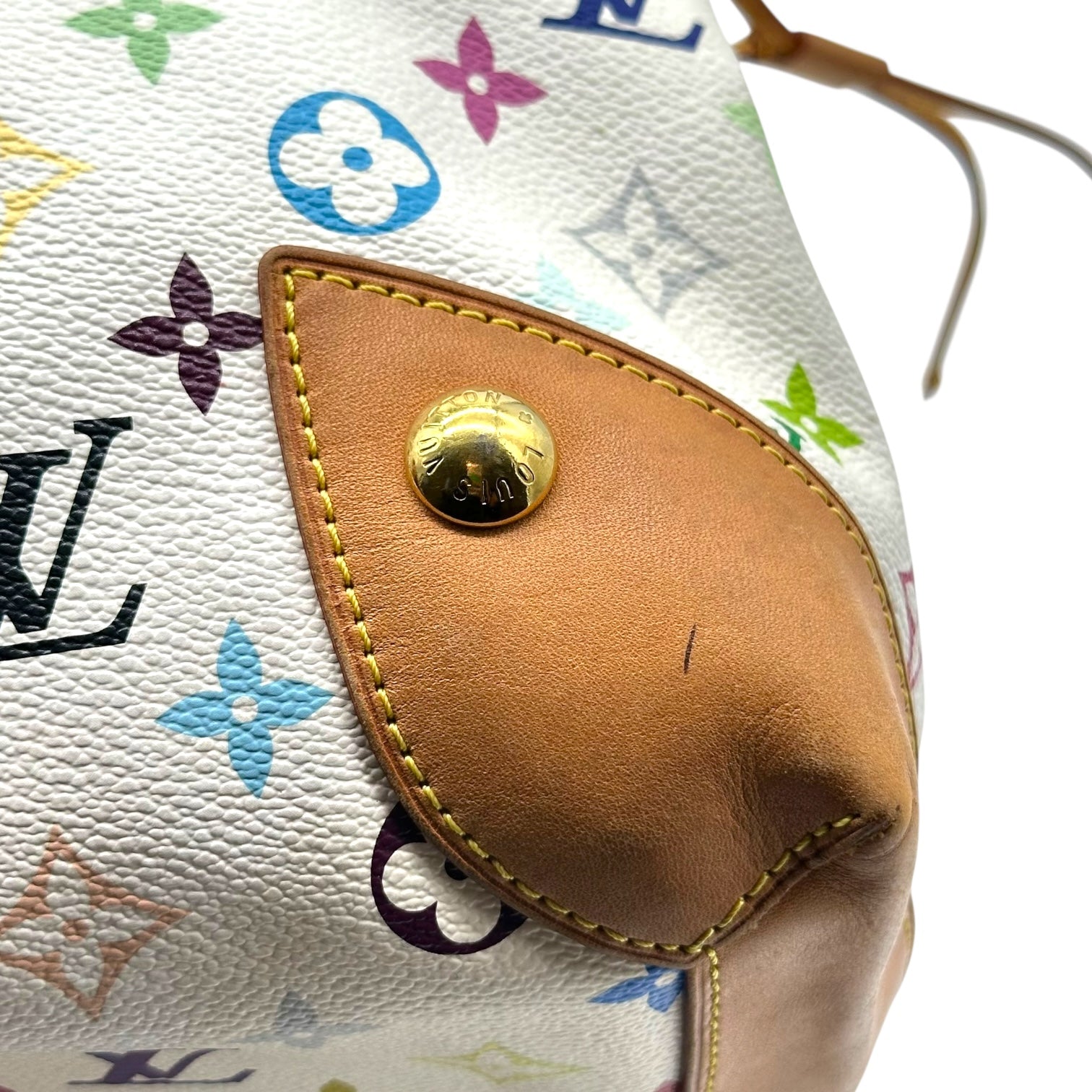 Louis Vuitton White Multicolor Murakami Ursula Tote Bag - Outfit Repeater