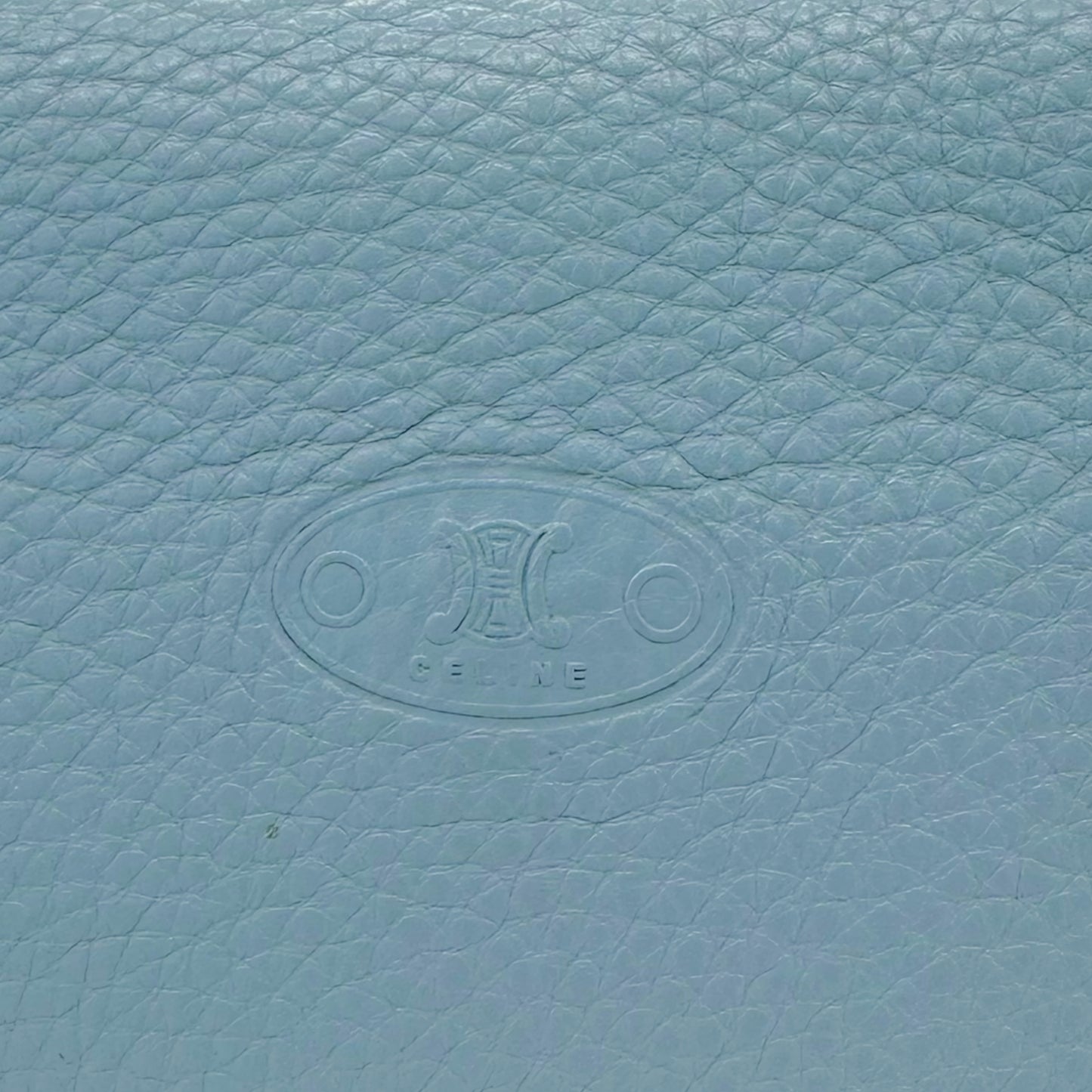 Celine Light Blue Leather Poulbot Bag
