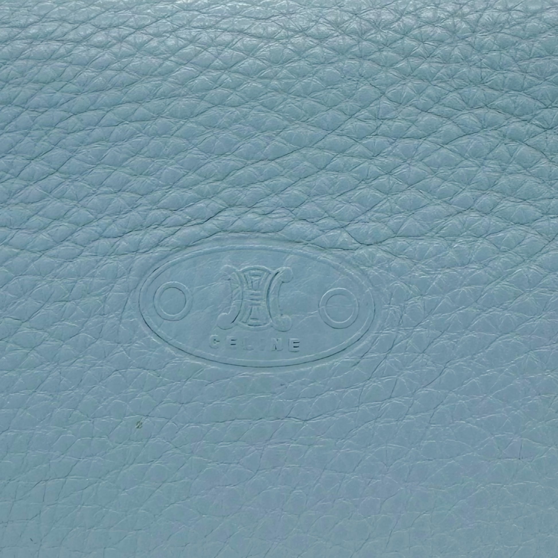 Celine Light Blue Leather Poulbot Bag
