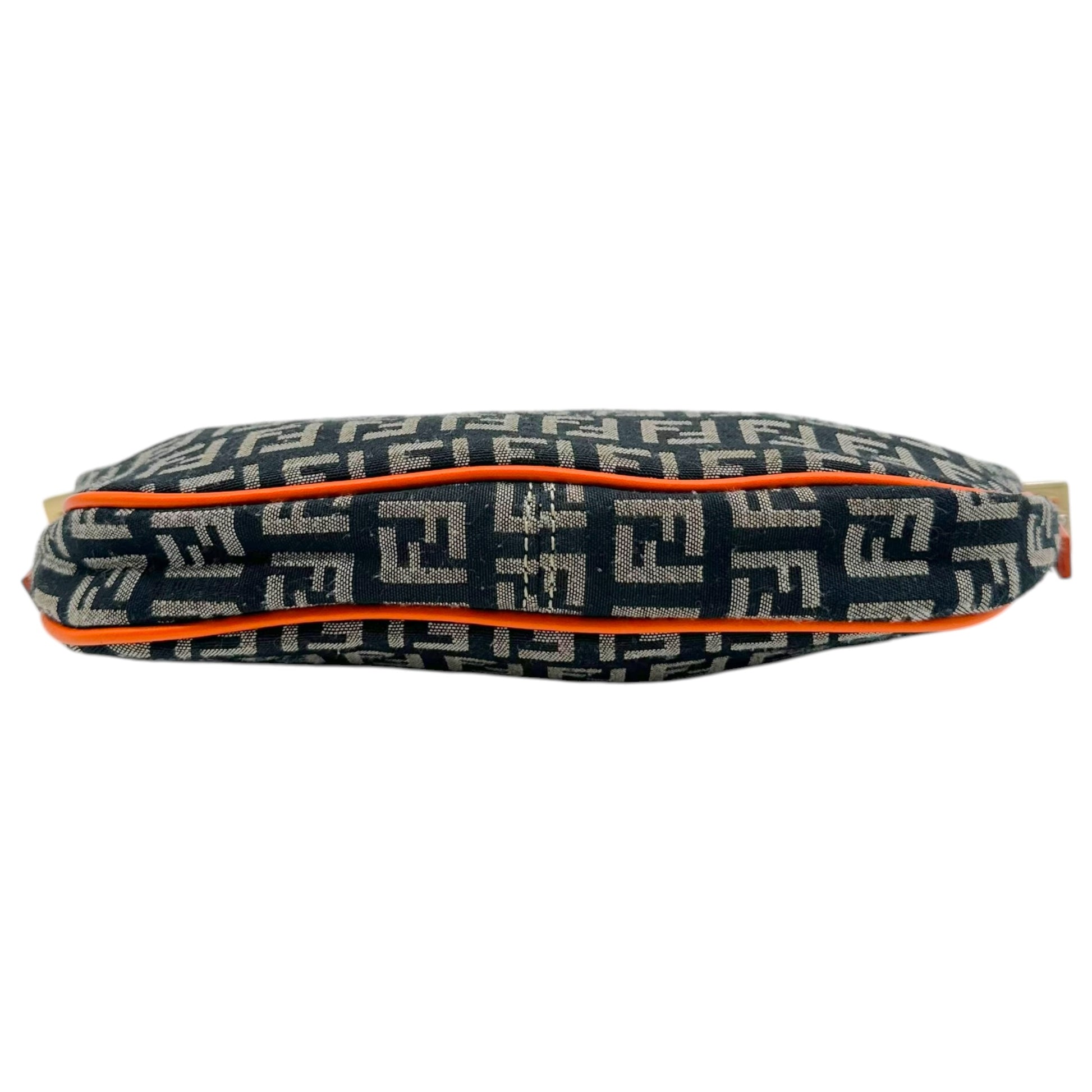 Fendi Pochette Bag Black Orange Zucchino Monogram