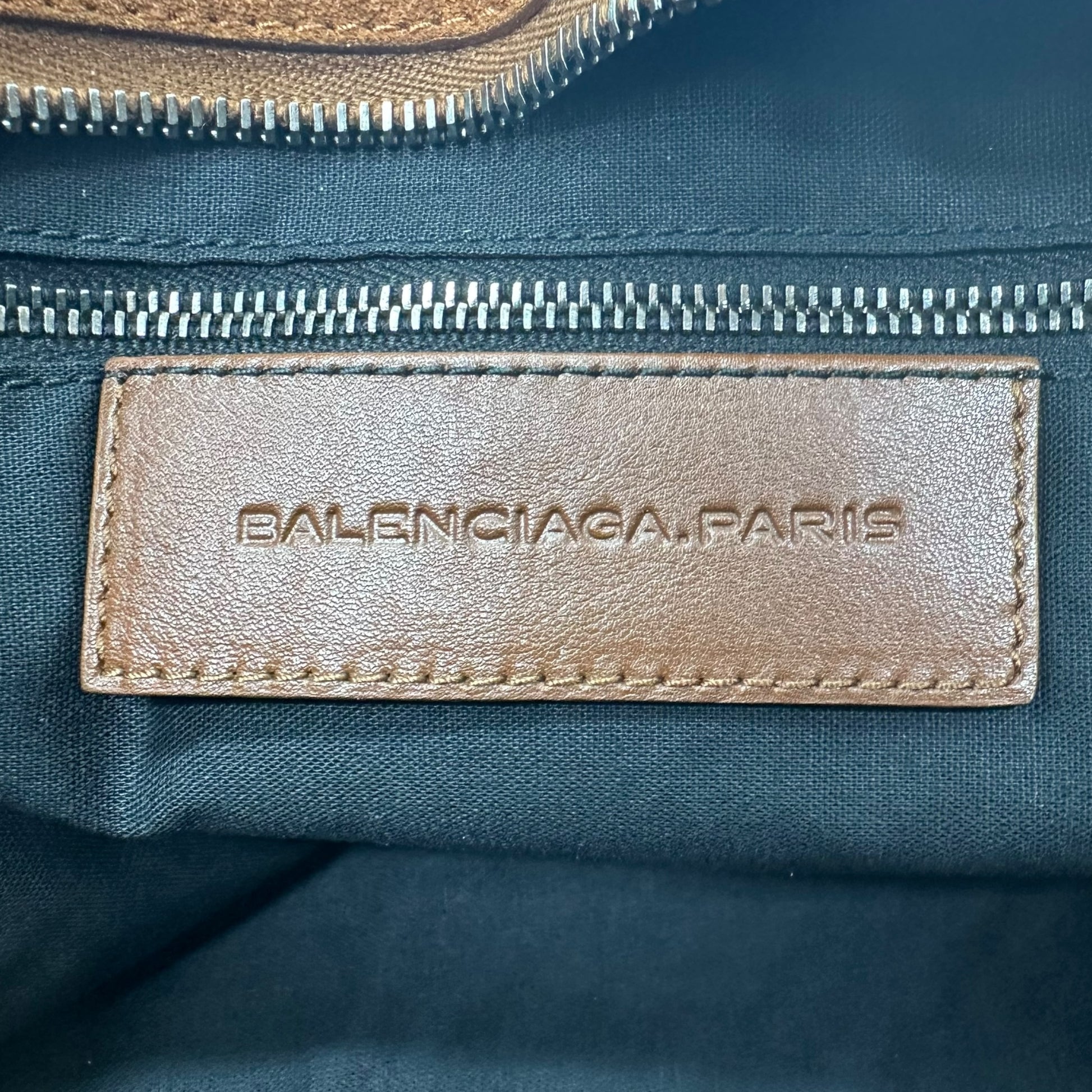 Balenciaga Brown Suede City Bag - Outfit Repeater