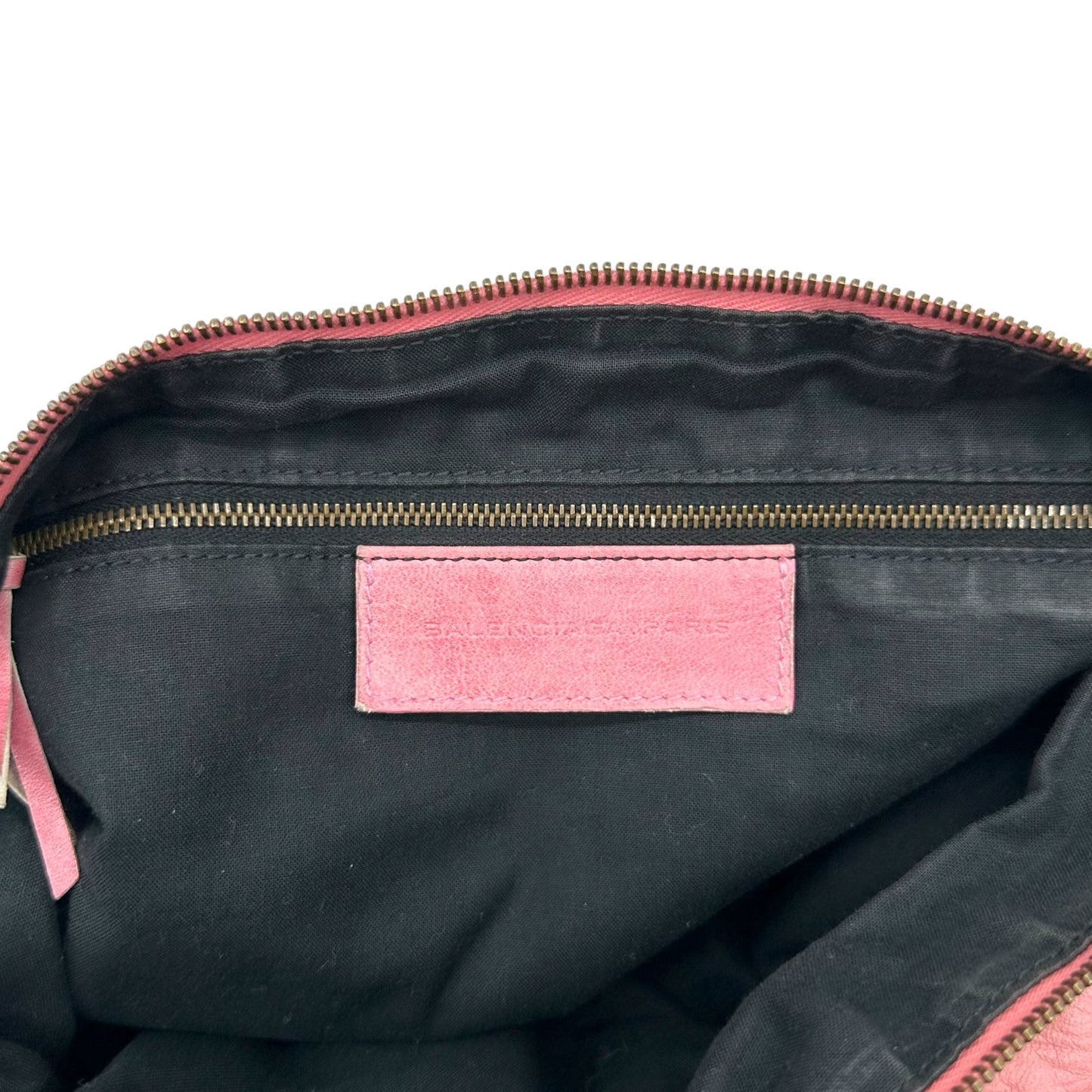Balenciaga Pink Lambskin The Day City Hobo Bag