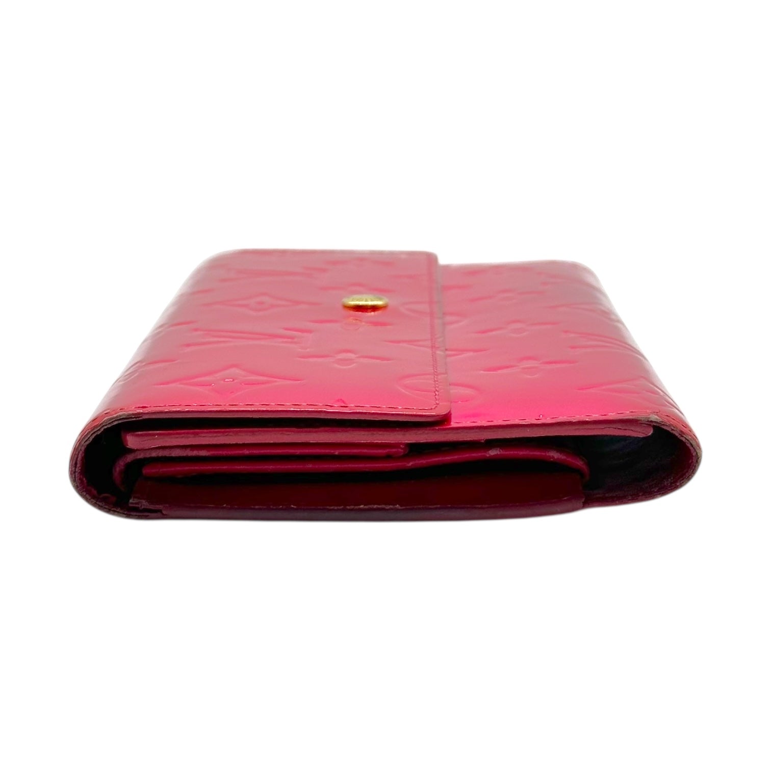Louis Vuitton Hot Pink Vernis Monogram Long Wallet - Outfit Repeater