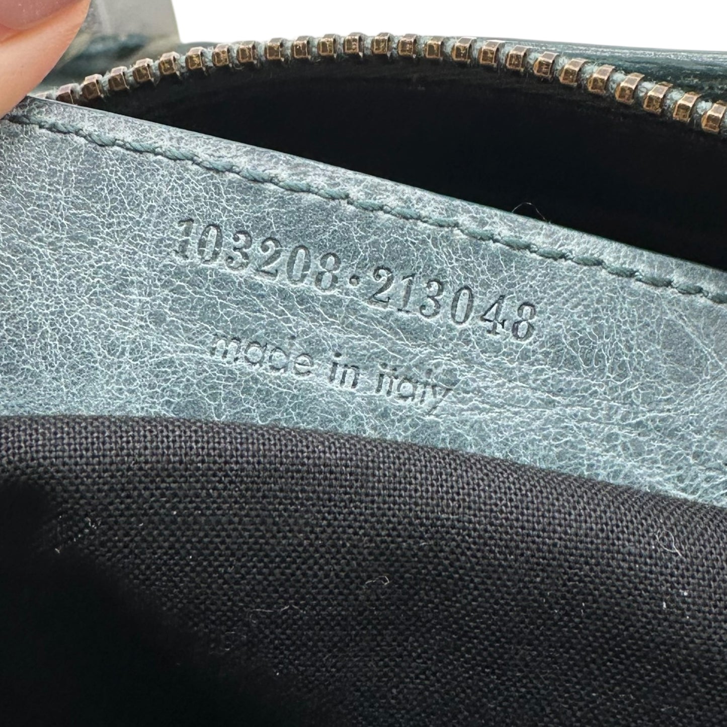 Balenciaga Teal Leather First City Bag - Outfit Repeater