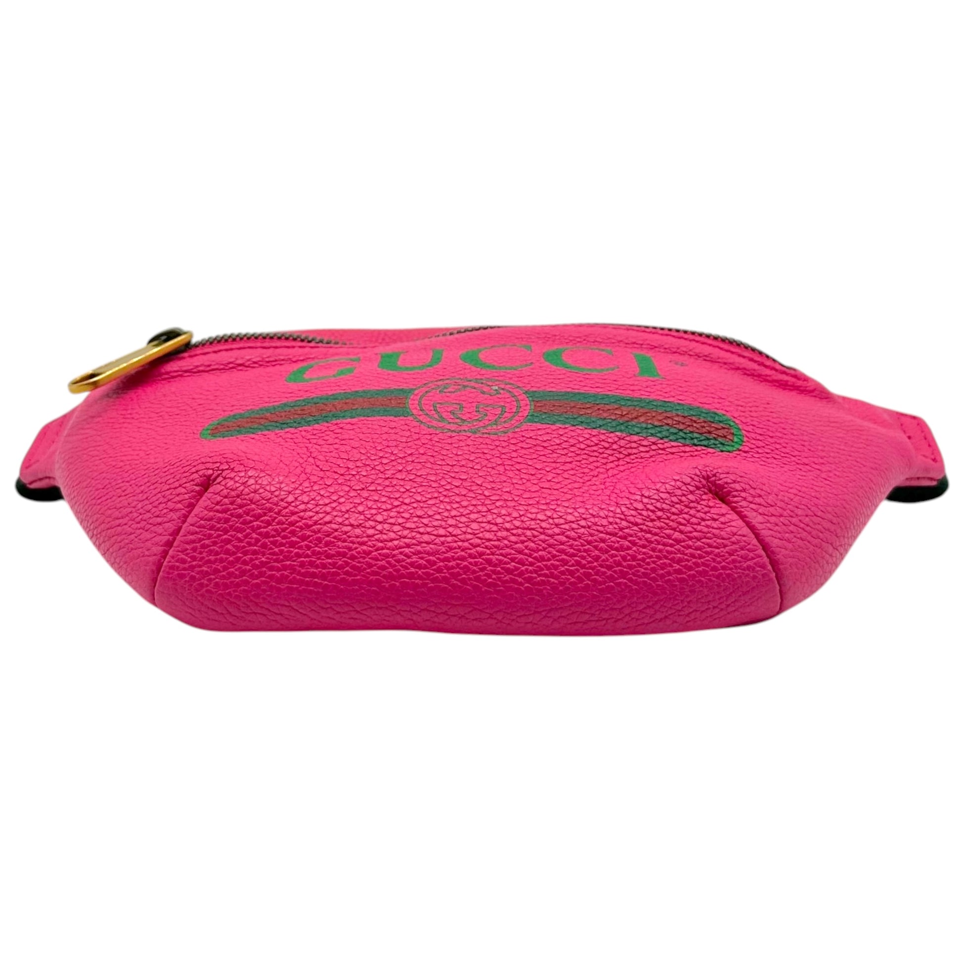 Gucci Hot Pink Leather Fanny Pack Bag