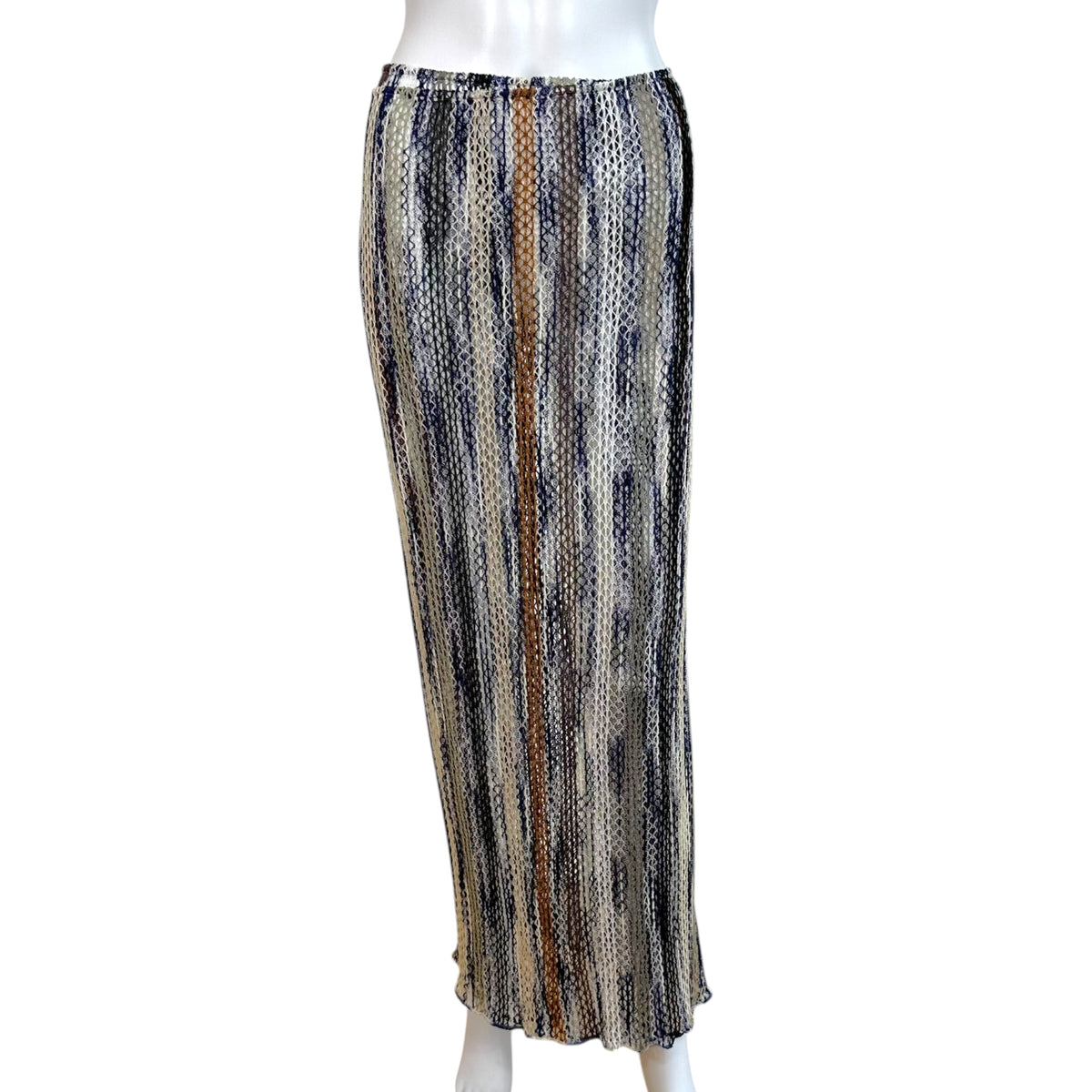Missoni Open-Knit Sheer Maxi Wrap Skirt Multicolor