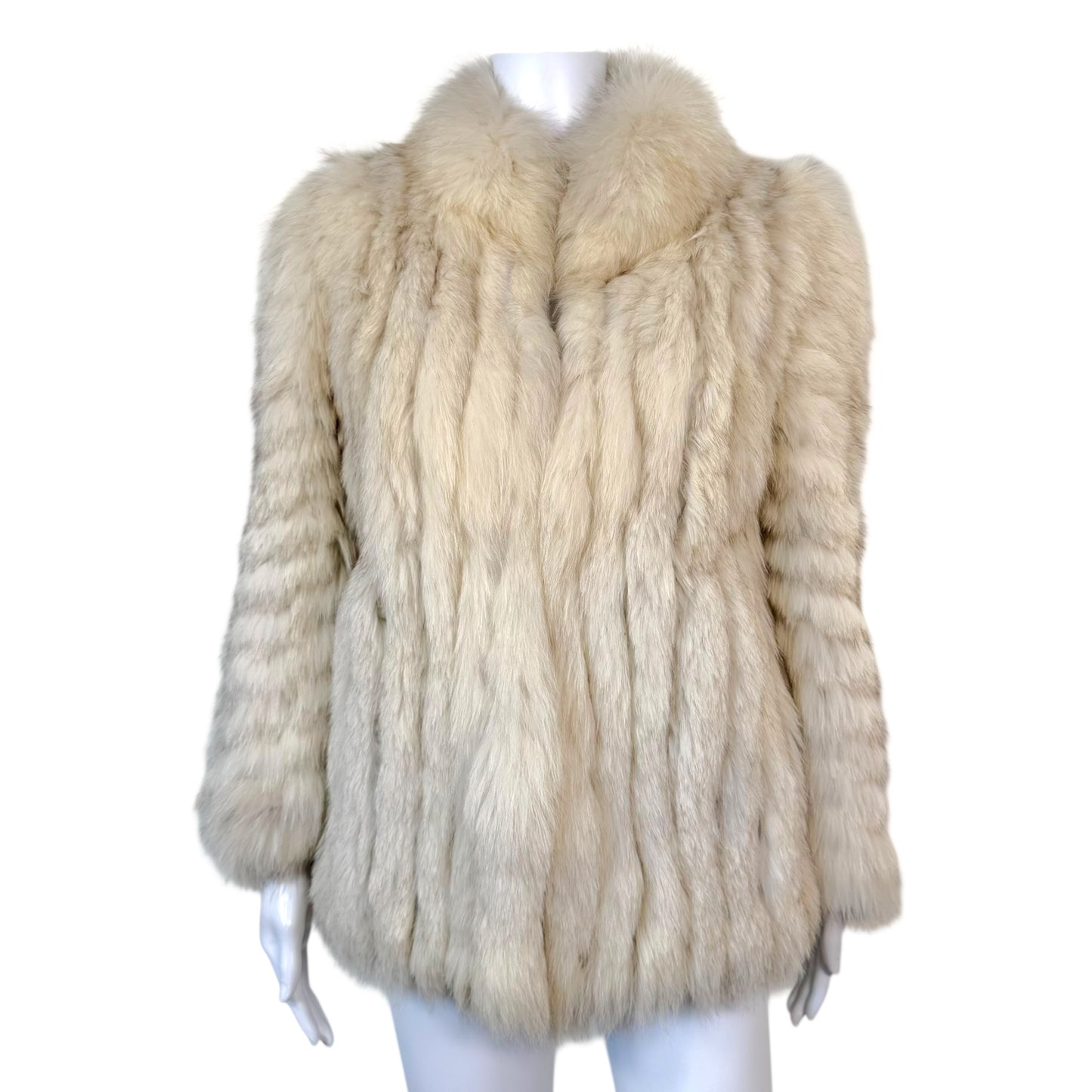 Vintage Saga White Fox Fur Coat - Outfit Repeater