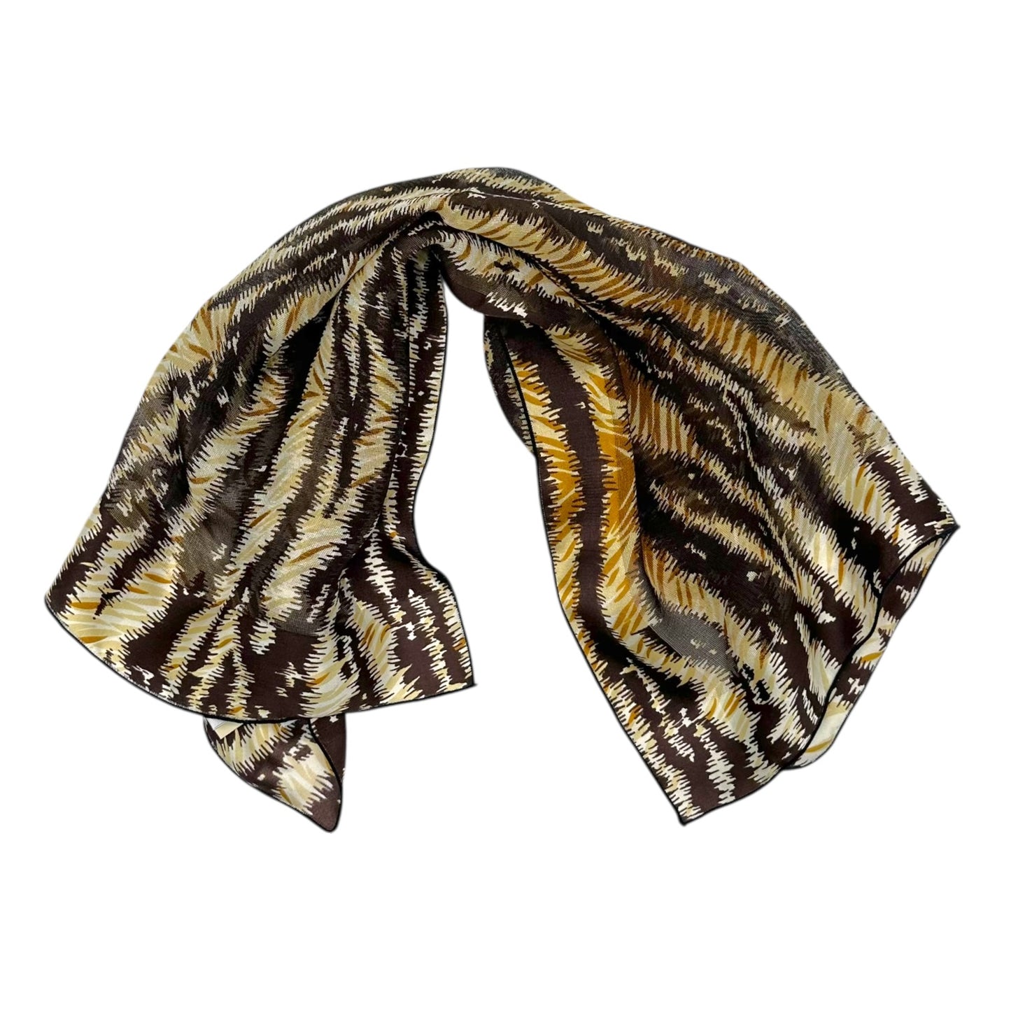 Dolce & Gabbana Tiger Print Silk Knit Square Scarf