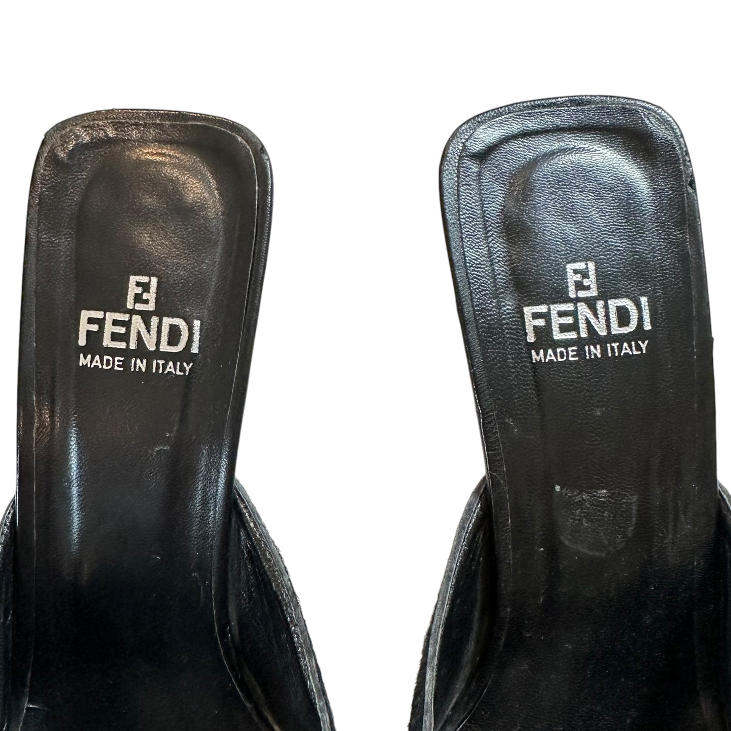 Fendi Beaded Ponyhair Mule Heels - Outfit Repeater