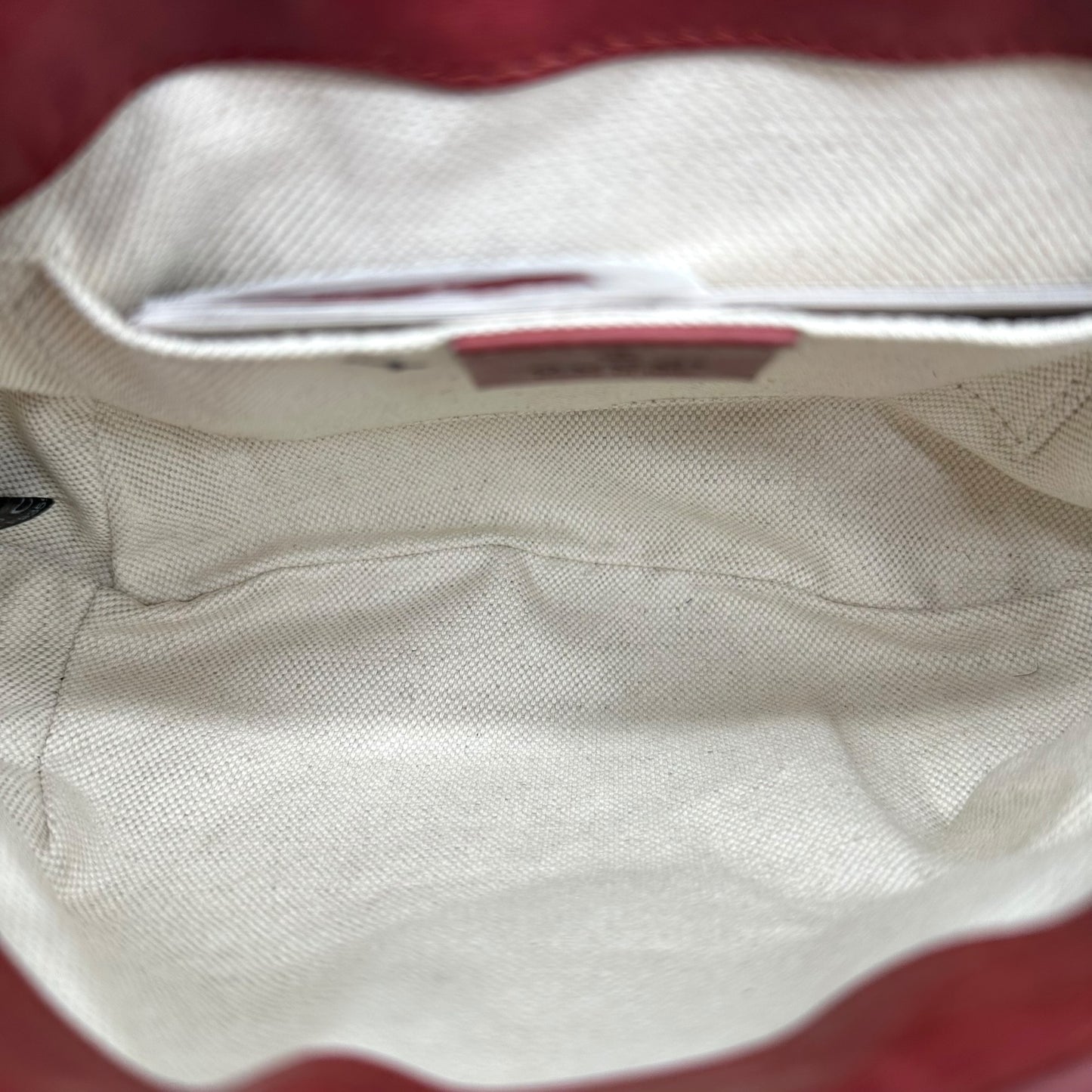 Gucci Burgundy Leather Fur & Bamboo Tassel Crossbody Bag