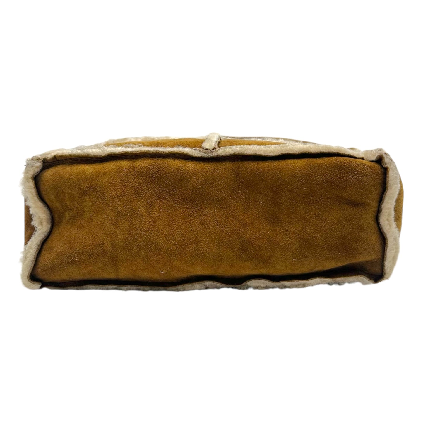 Chanel Brown Shearling CC Logo Crossbody Bag 2000-02