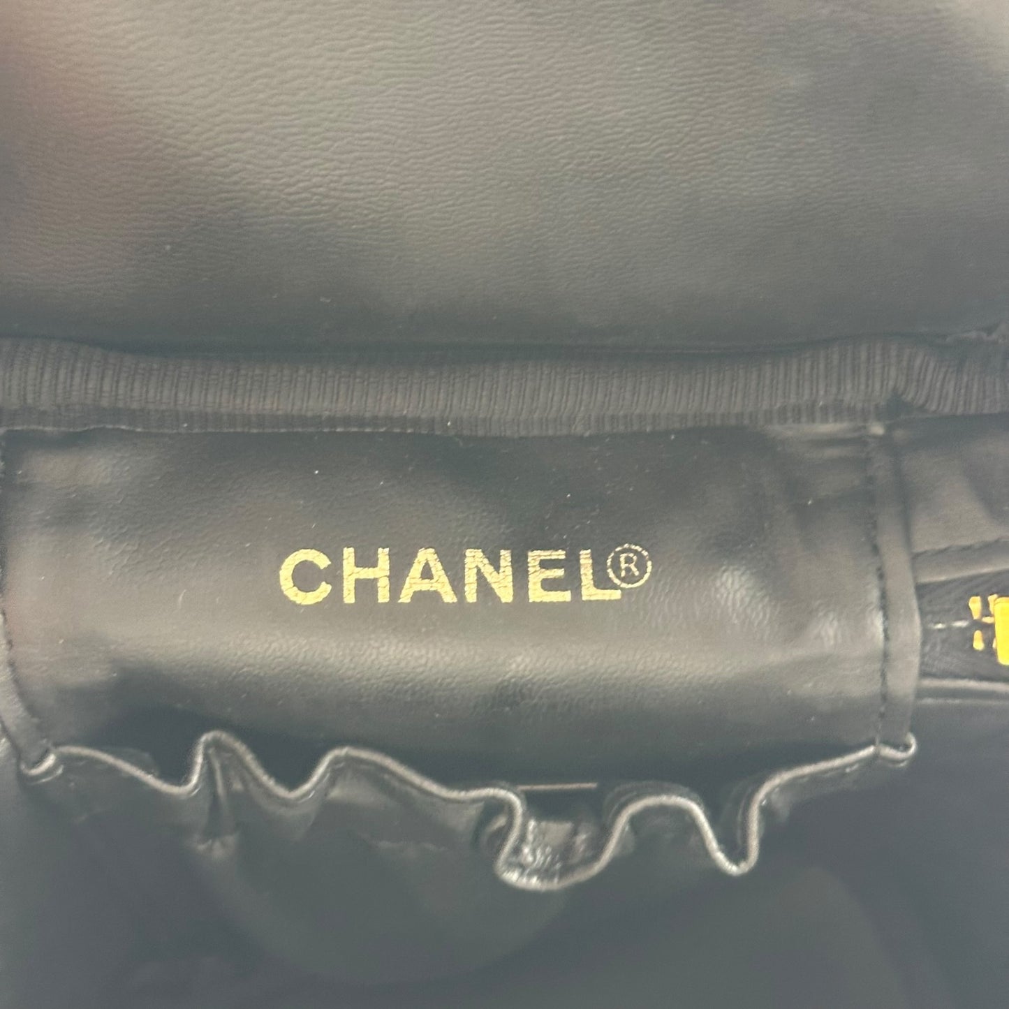 Chanel Black Caviar Leather Vanity Bag