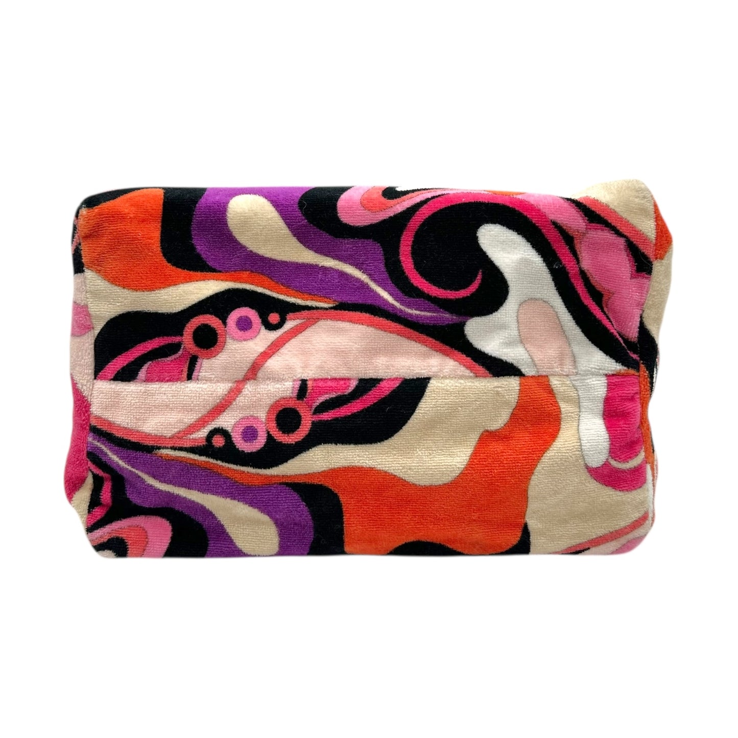 Emilio Pucci Pink & Purple Printed Terrycloth Hobo Bag