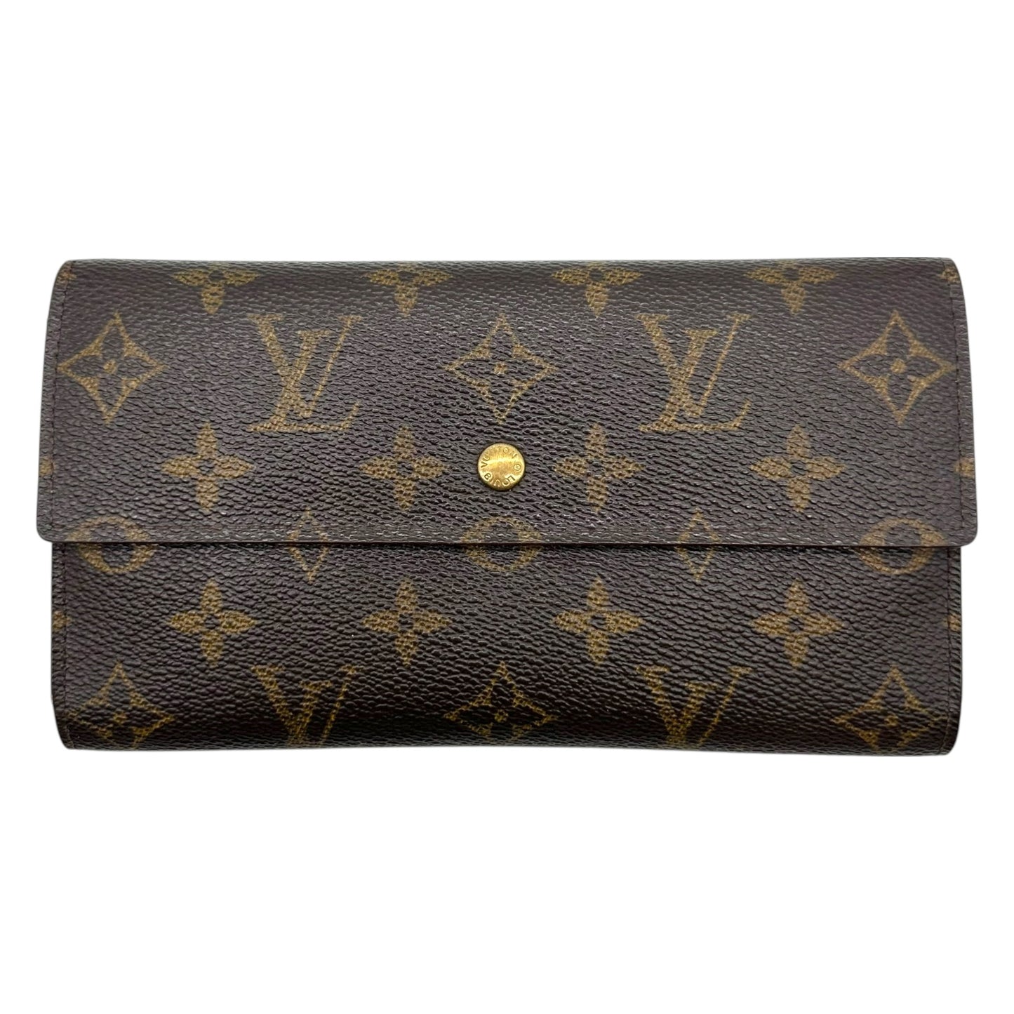 Louis Vuitton Classic Monogram Sarah Snap Long Wallet