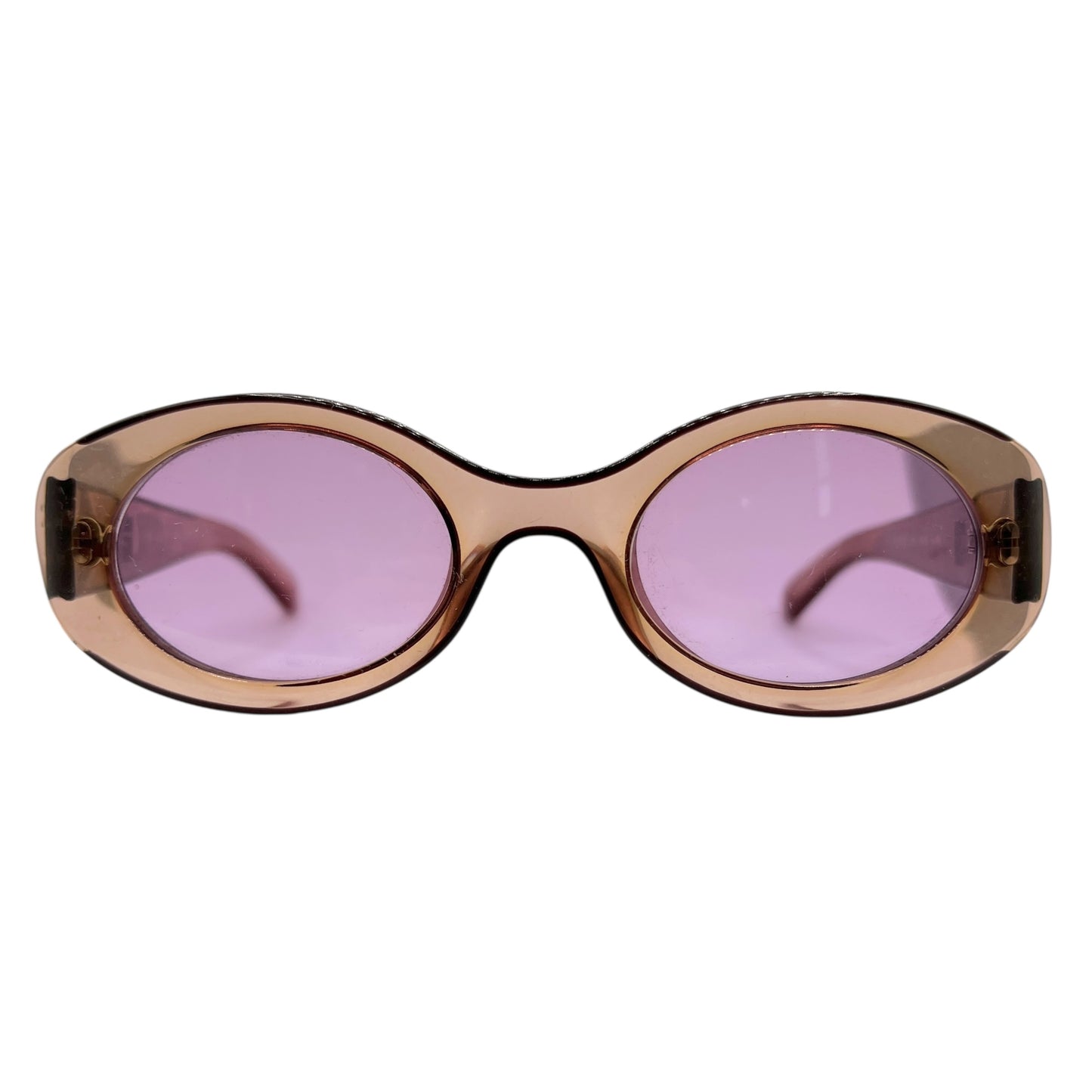 Gucci 2430 90's Purple & Brown Oval Sunglasses