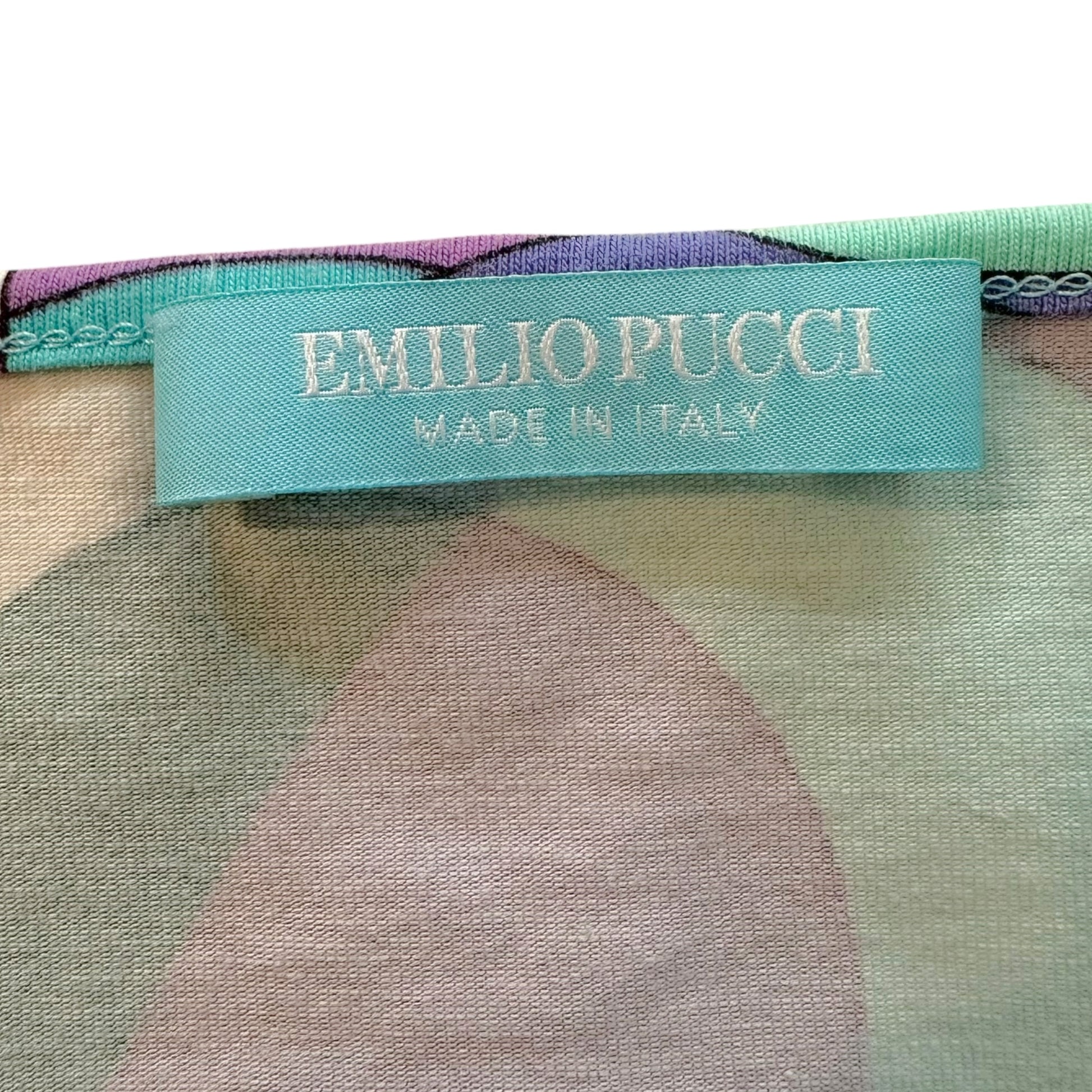 Emilio Pucci Blue Printed Halter Tank Top - Outfit Repeater