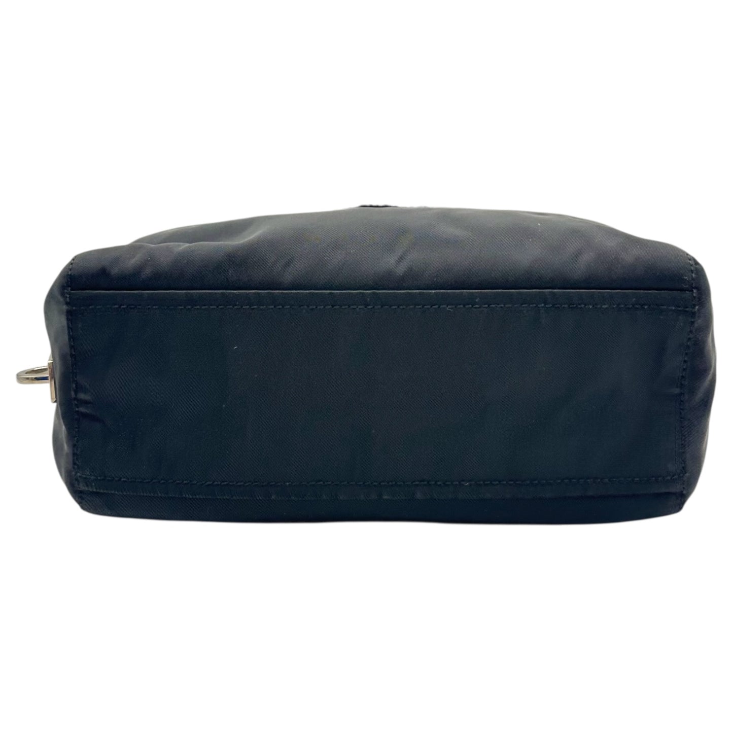 Prada Black Nylon Beaded Logo Mini Bag