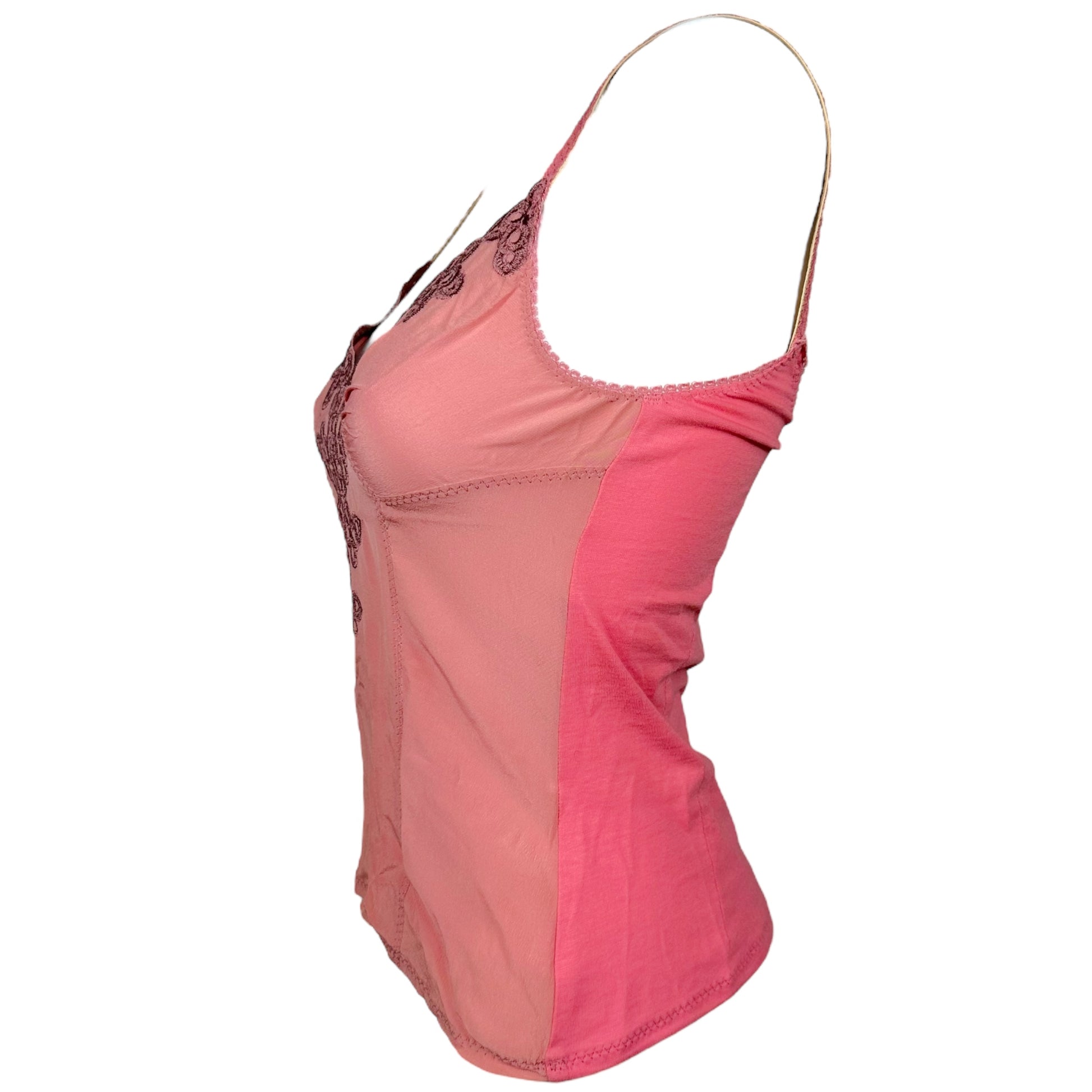 D&G Dolce & Gabbana Pink Embroidered Cami - Outfit Repeater