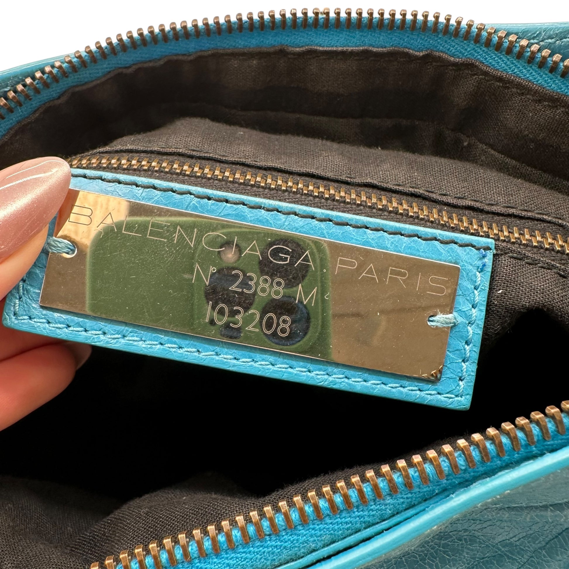 Balenciaga Bright Blue First City Bag - Outfit Repeater