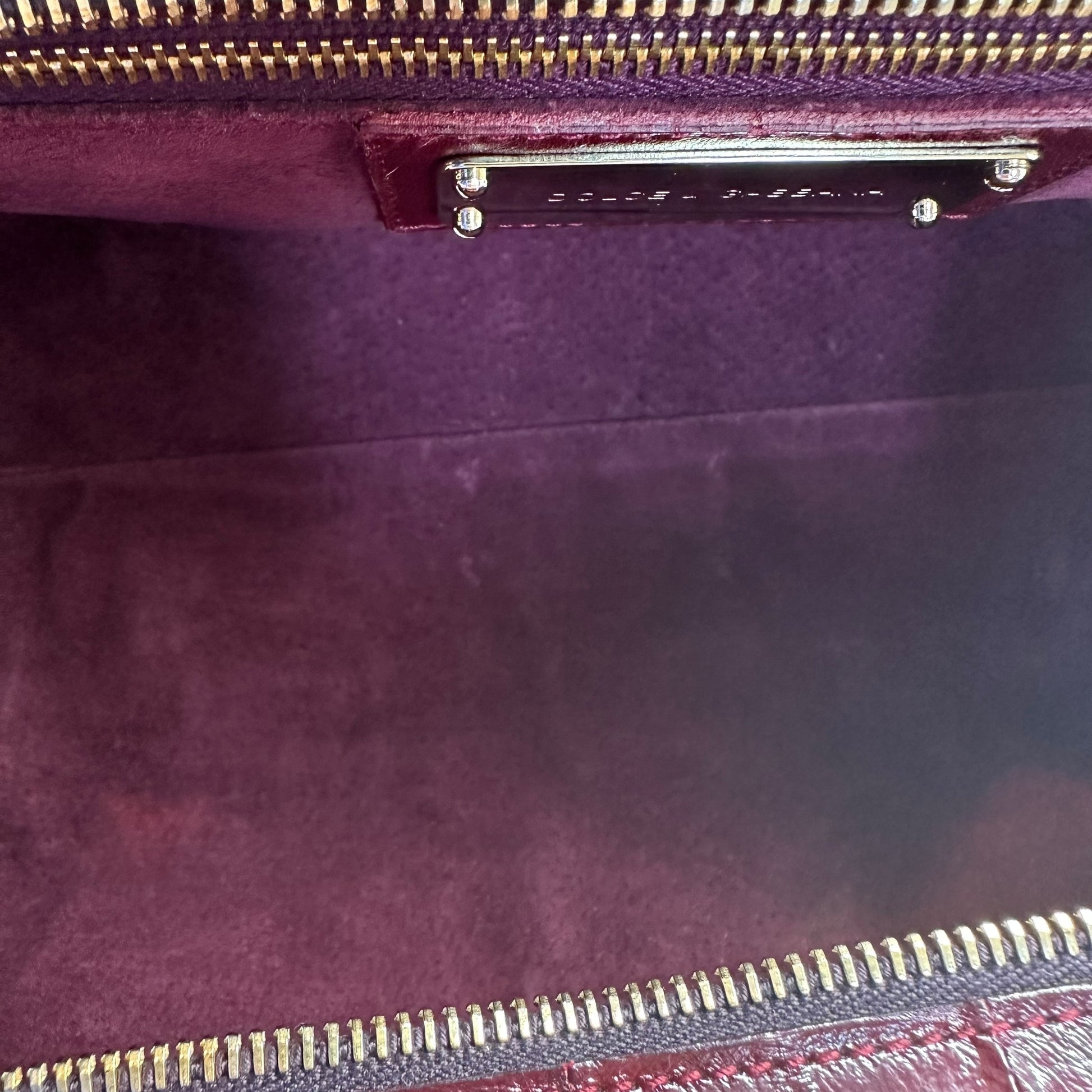 Dolce & Gabbana Burgundy Eel Skin Shoulder Bag - Outfit Repeater