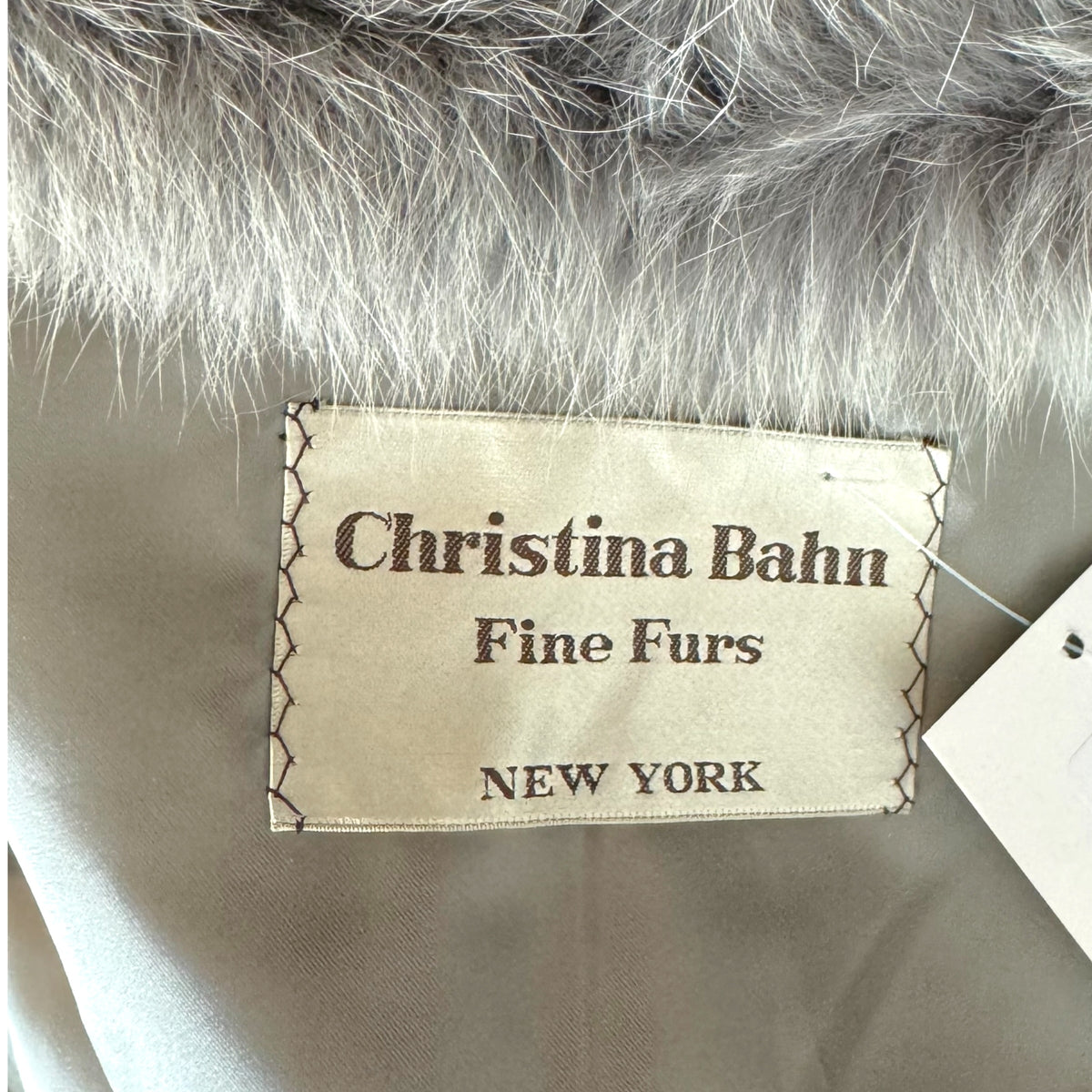 Christina Bahn NYC Gray Saga Fox Fur Coat