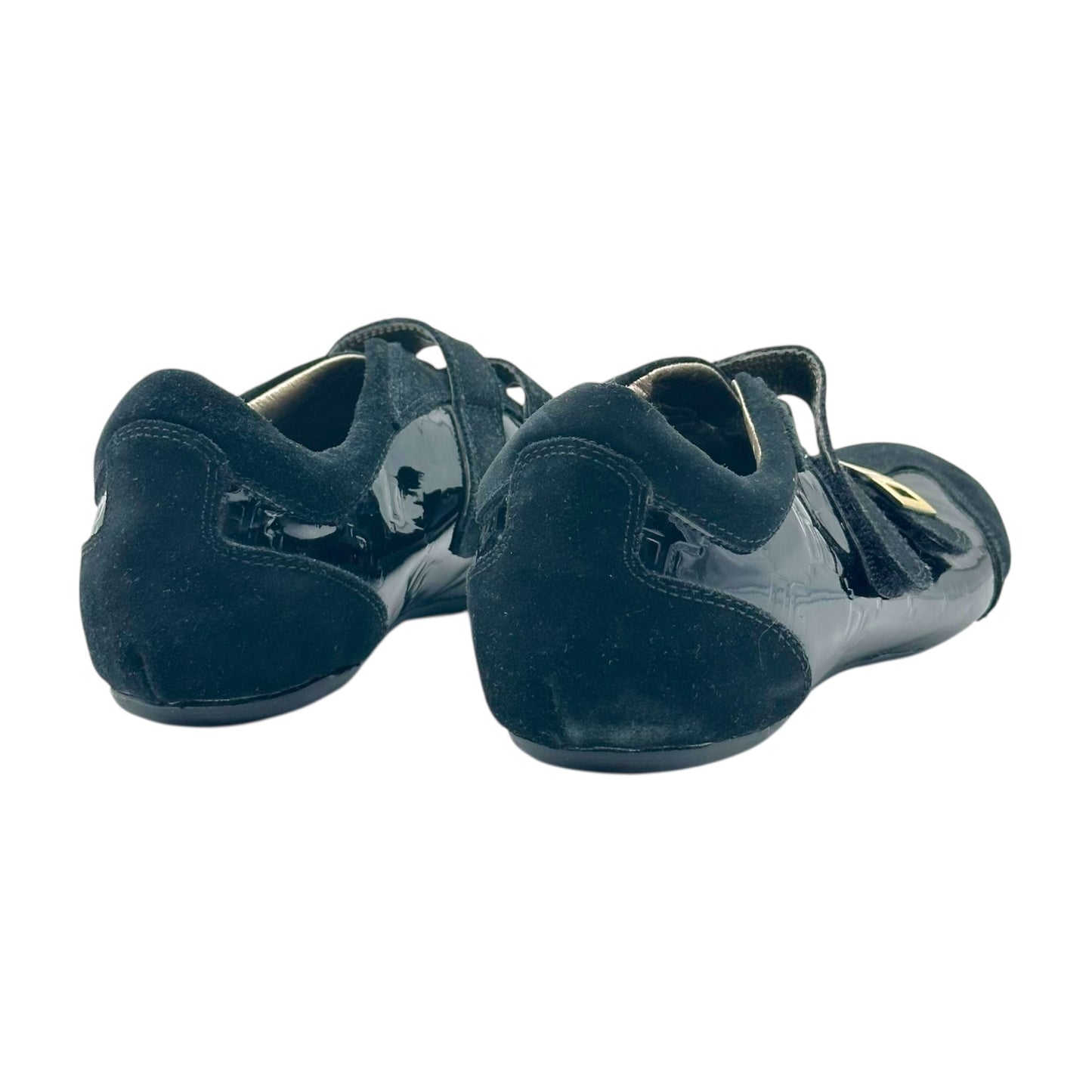 D&G Dolce & Gabbana Black Leather & Suede Low Profile Sneakers - Outfit Repeater