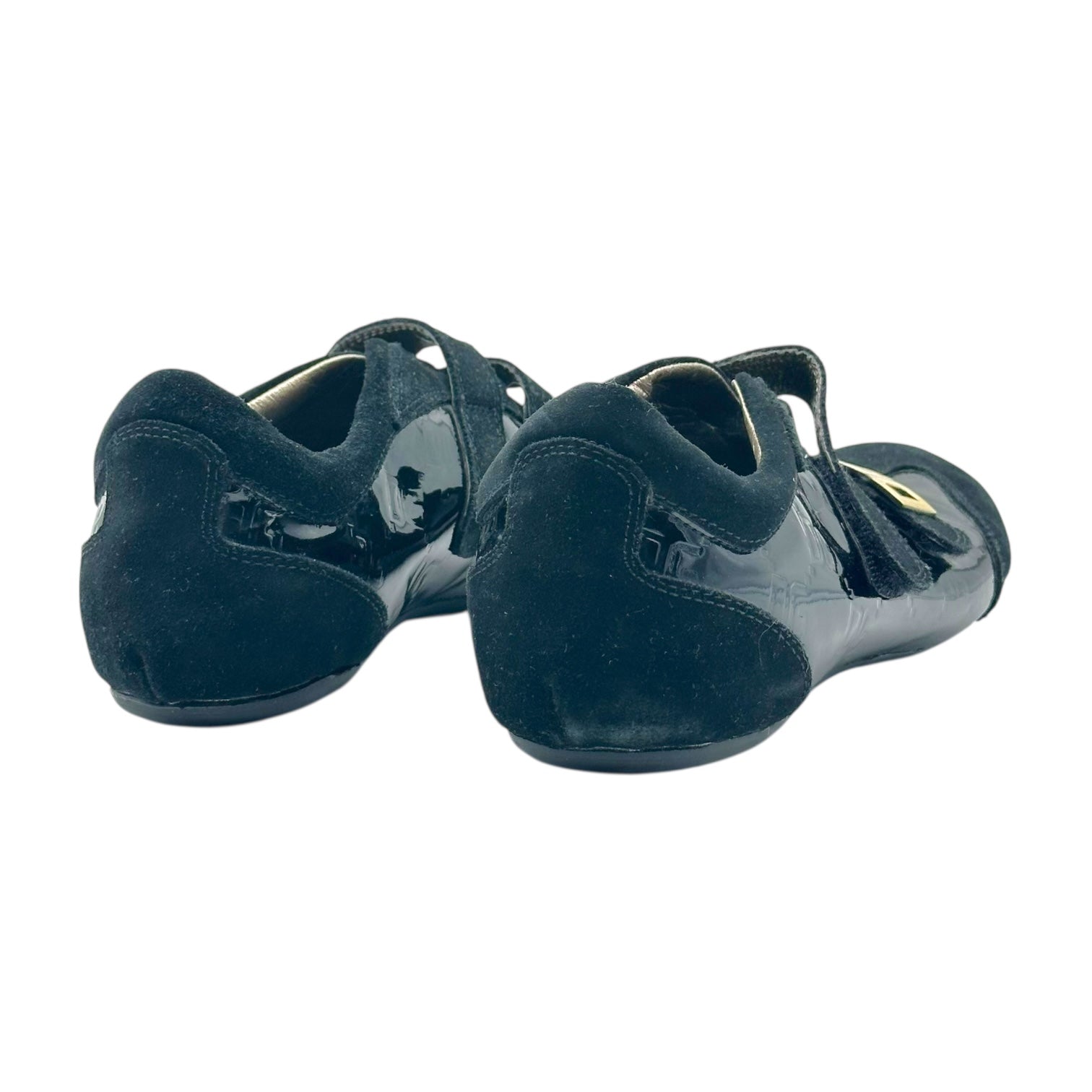 D&G Dolce & Gabbana Black Leather & Suede Low Profile Sneakers - Outfit Repeater