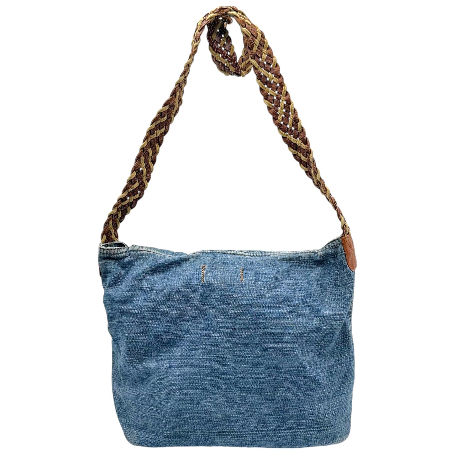 D&G Dolce & Gabbana 'Criminal' Denim Patchwork Messenger Bag