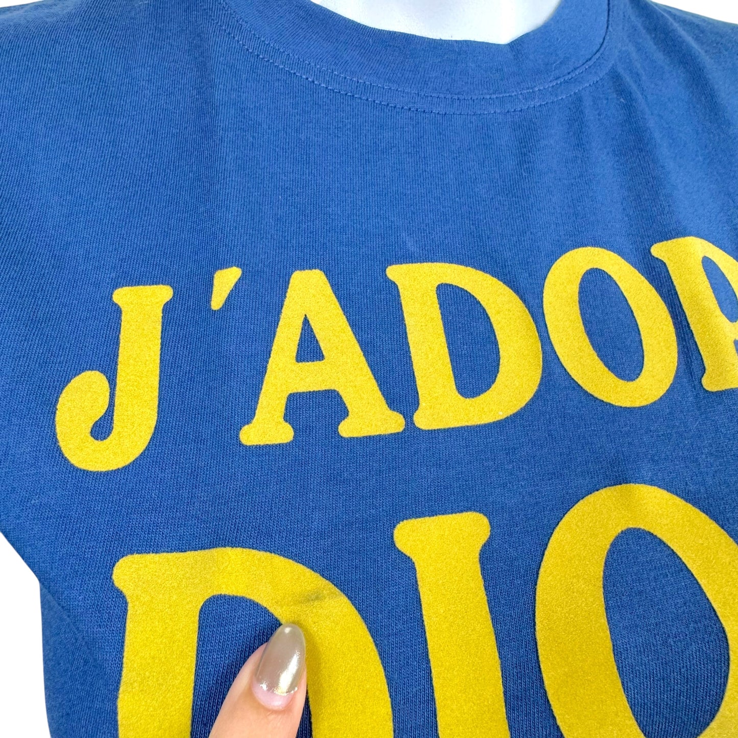 Christian Dior F/W 2002 Blue & Yellow J'Adore Dior Tank NEW