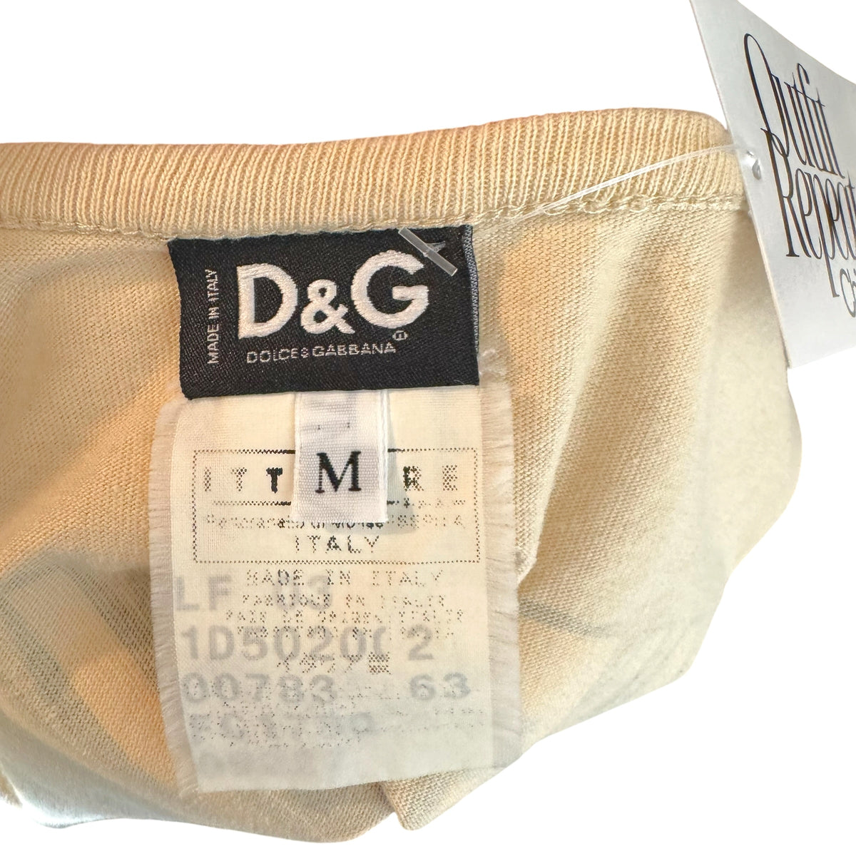 Dolce & Gabbana Graphic Tank Beige Relaxed Fit