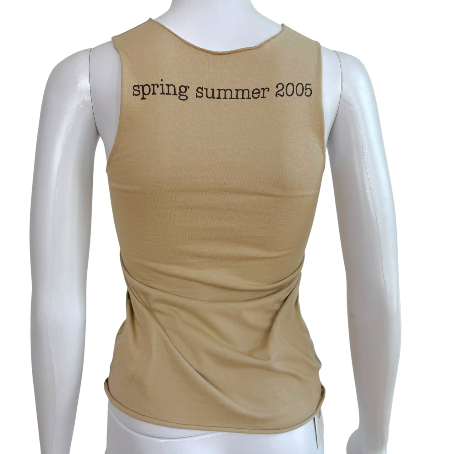 Lucien Pellat-Finet Beige Leopard Marijuana Leaf Tank