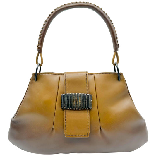 Gucci by Tom Ford Brown Ombré Leather Shoulder Bag