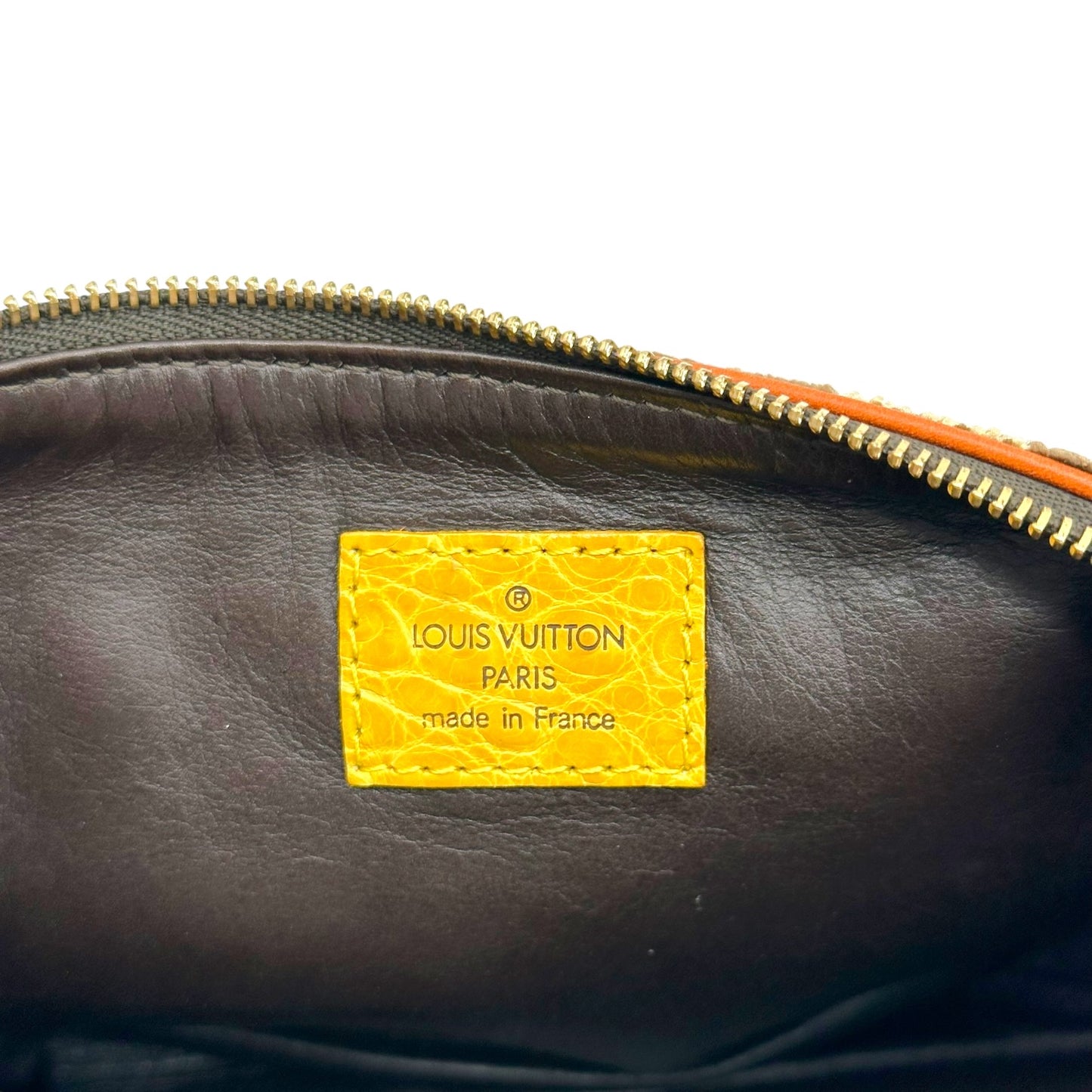 Louis Vuitton Brown & Gold Trompe L'oeil Studded Pochette Bag