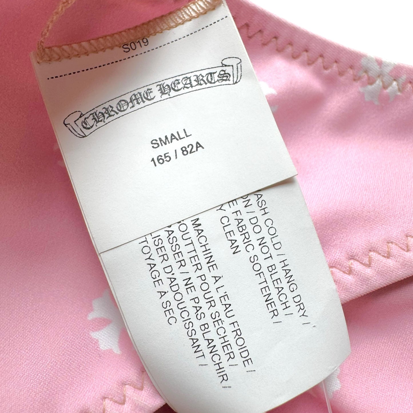 Chrome Hearts Pink Cross Print Bikini Set