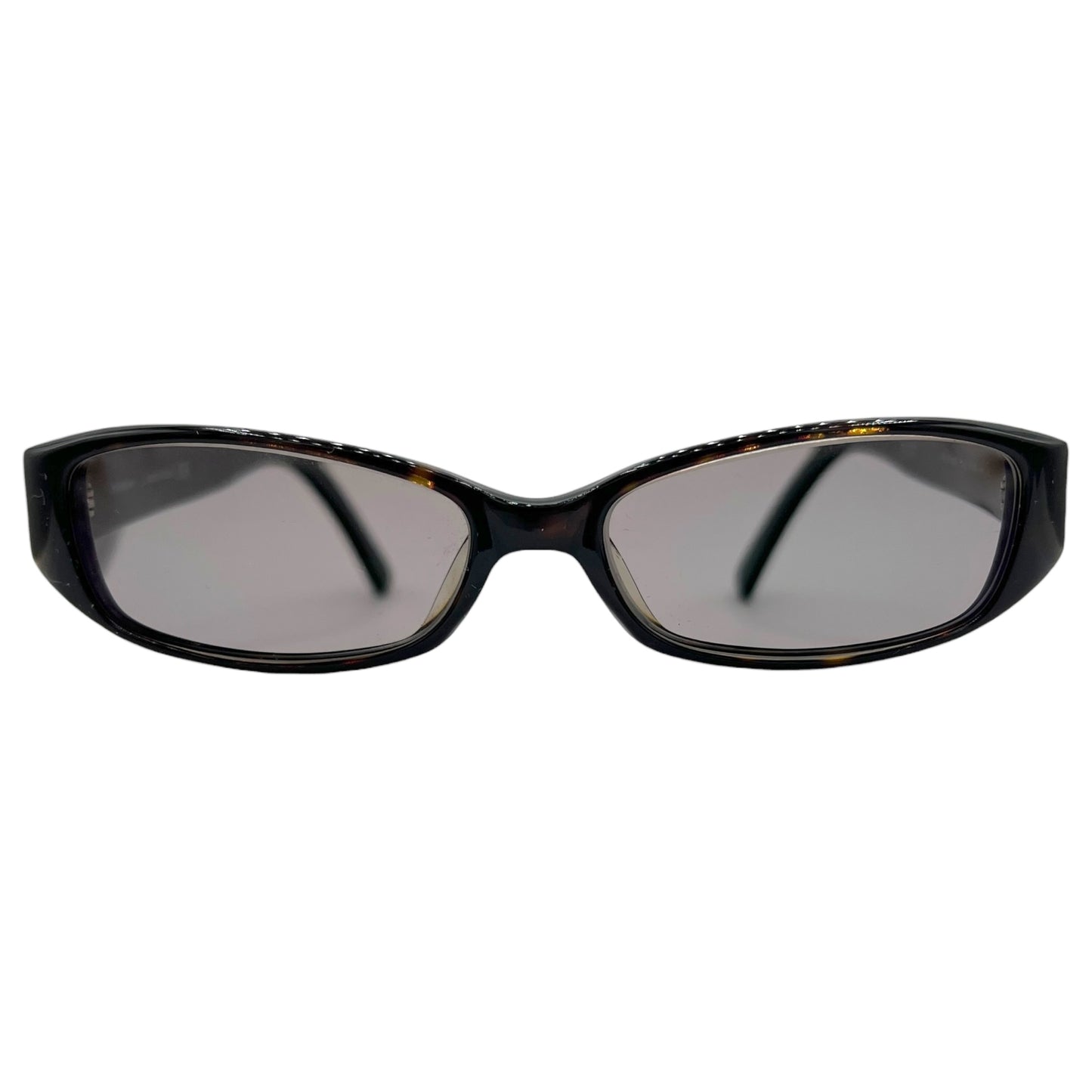 Yves Saint Laurent Rive Gauche Black & Gold Studded Slim Rectangle Sunglasses YSL-4010J w/ Case